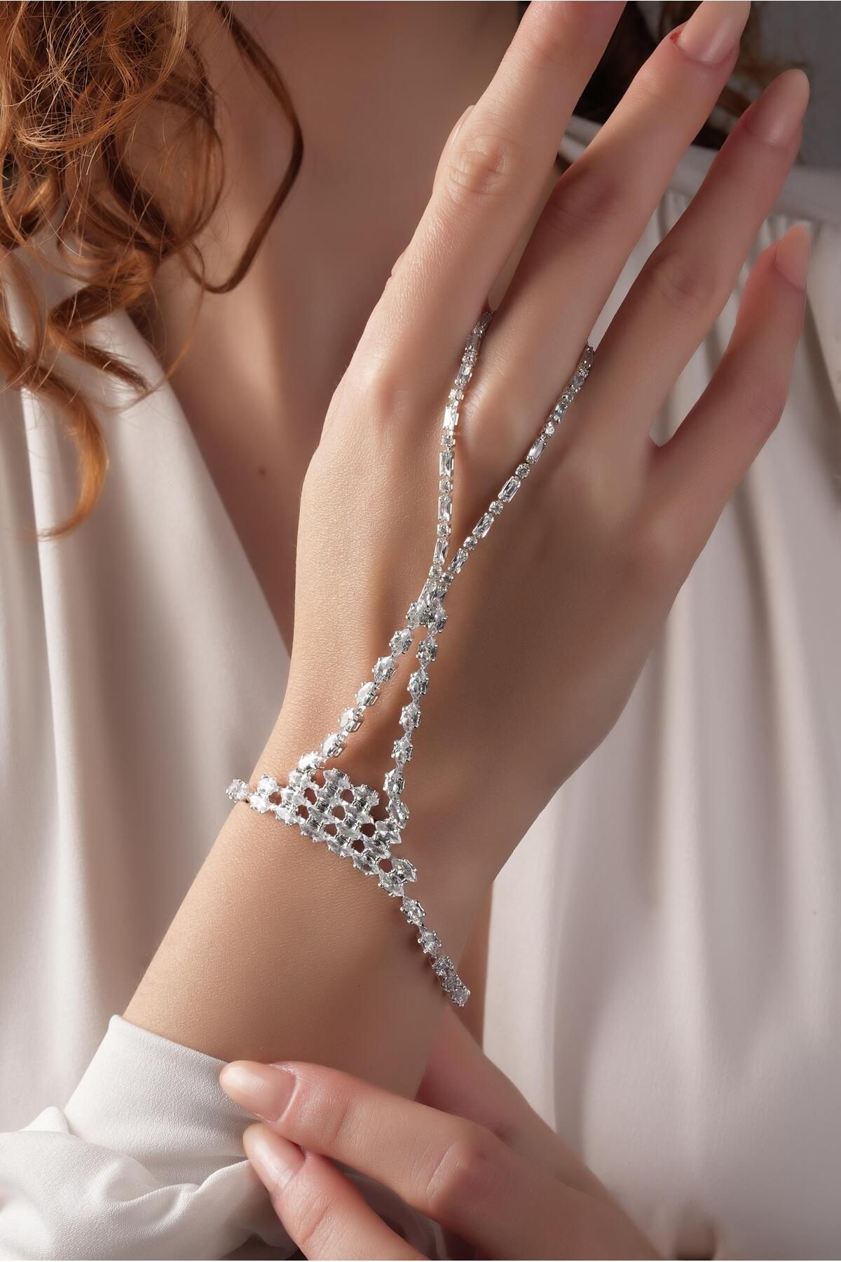 Çlk Accessories Premium Abiye Şahmeran Bileklik Sıralı Damla Taş Şahmeran Bileklik 7080800