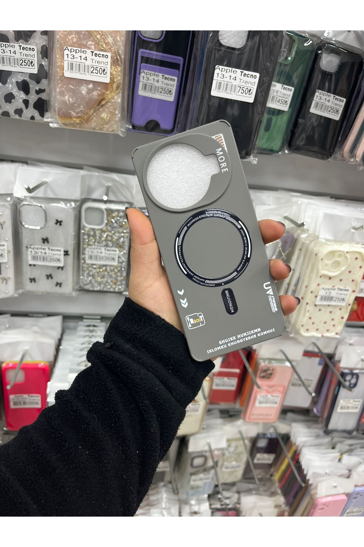 TECNOTREND Tecno Camon 30 Pro 5g Uyumlu Magsafe Görünümlü Desenli Silikon Kapak