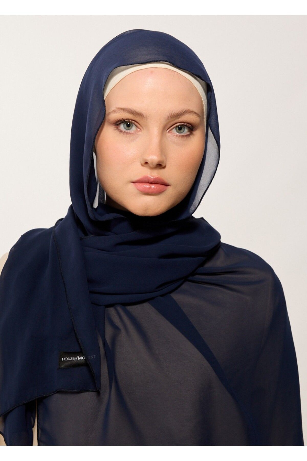HOUSE OF MODEST - ŞAL-ŞİFON-LACİVERT