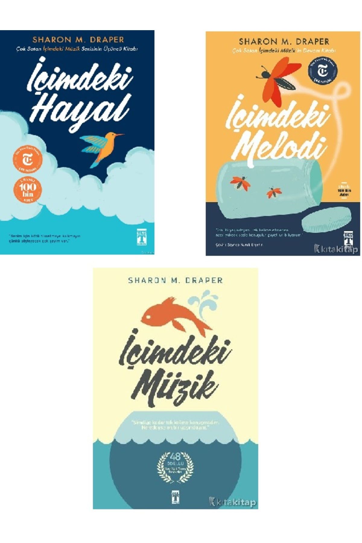 Destek Yayınları İçimdeki Hayal -İçimdeki Melodi-İçimdeki Müzik-Sharon M. Draper 3 KİTAP (ÜCRETSİZ KARGO)