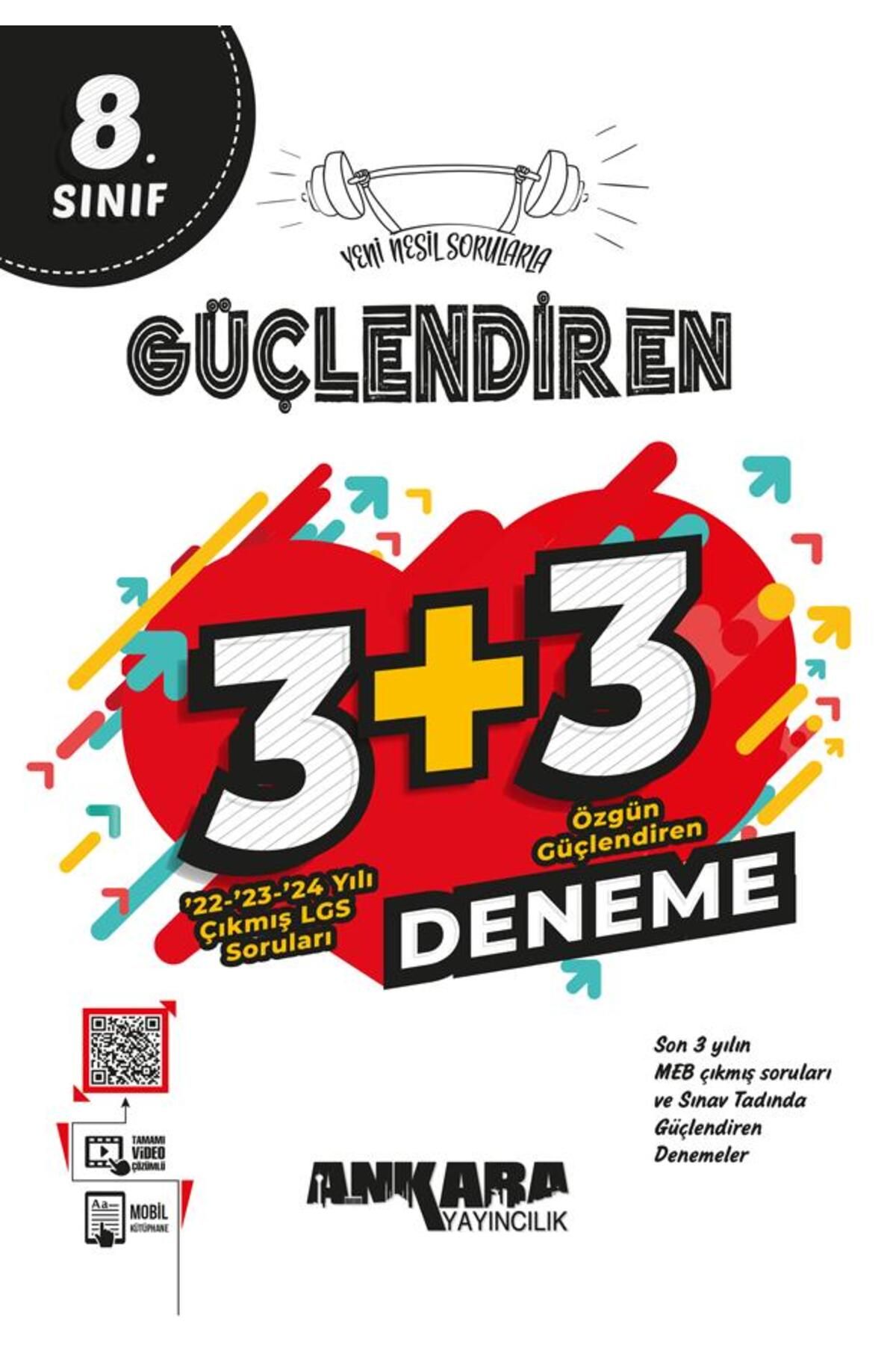 Ankara Yayıncılık 8. Sınıf Çıkmış Sorular Güçlendiren 3+3 Deneme