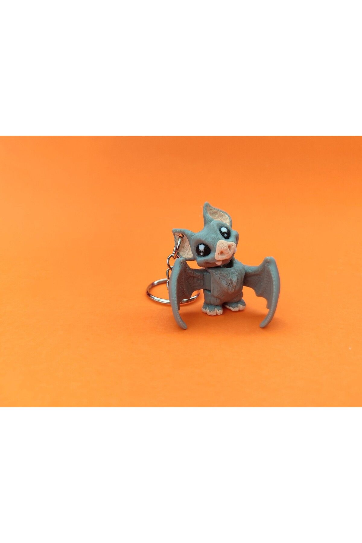Minikbahcem Sevimli Ayakta Yarasa Anahtarlık – 3D Baskı Özel Tasarım