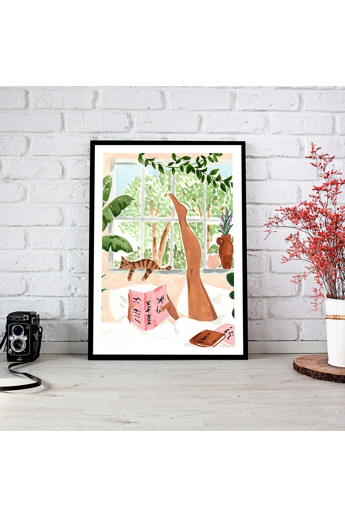 woodsia Çerçeve Görünümlü Çerçevesiz MDF Poster Tablo MDF_TEK1176