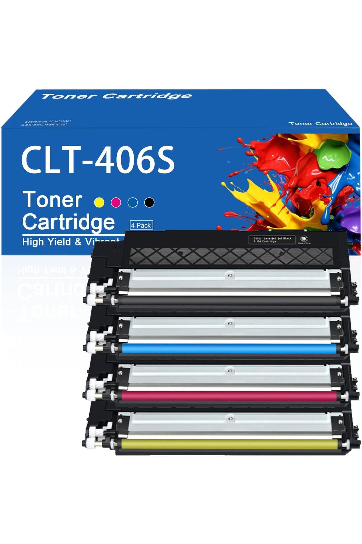 Samsung CLT-K406S CLT-C406S CLT-M406S CLT-Y406S Xpress C460W C460FW SL-C410W CLP-360 CLP-365