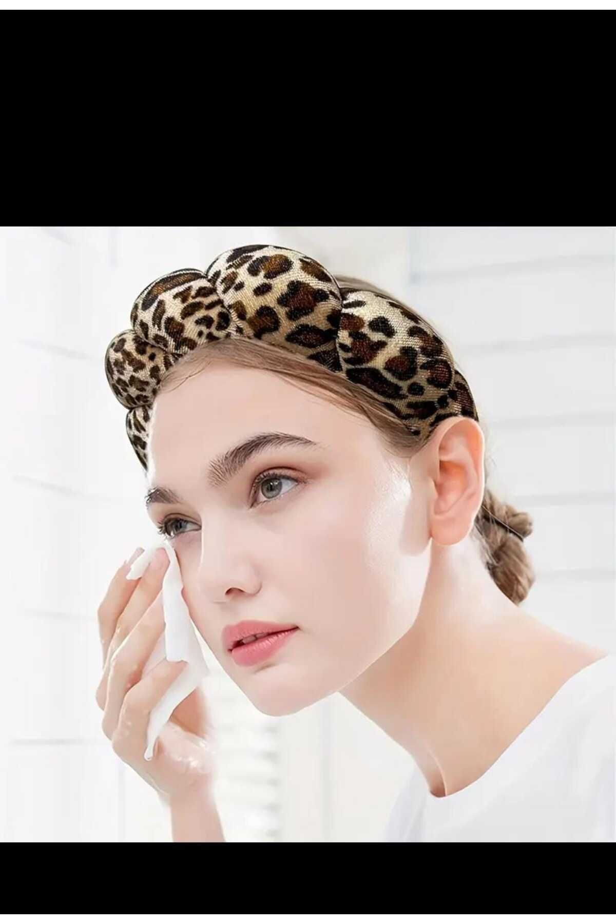 EMKSHOP Baş Bandı Elastik Yumuşak Rahat Yüz Yıkama Spa Makyaj Cilt Bakımı için Uygun Kadın Tacı