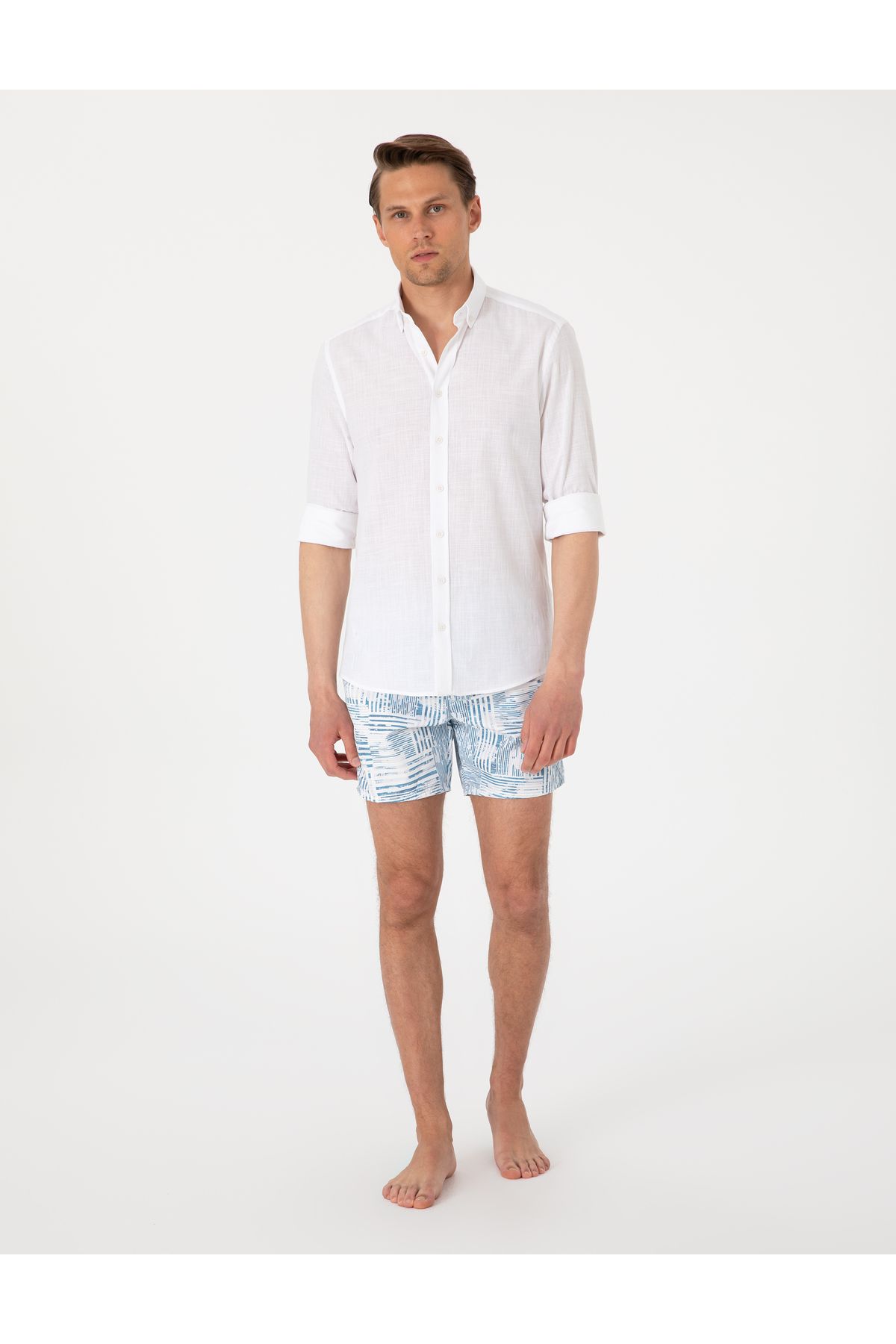 Pierre Cardin Mavi Deniz Şortu 50307955-VR036
