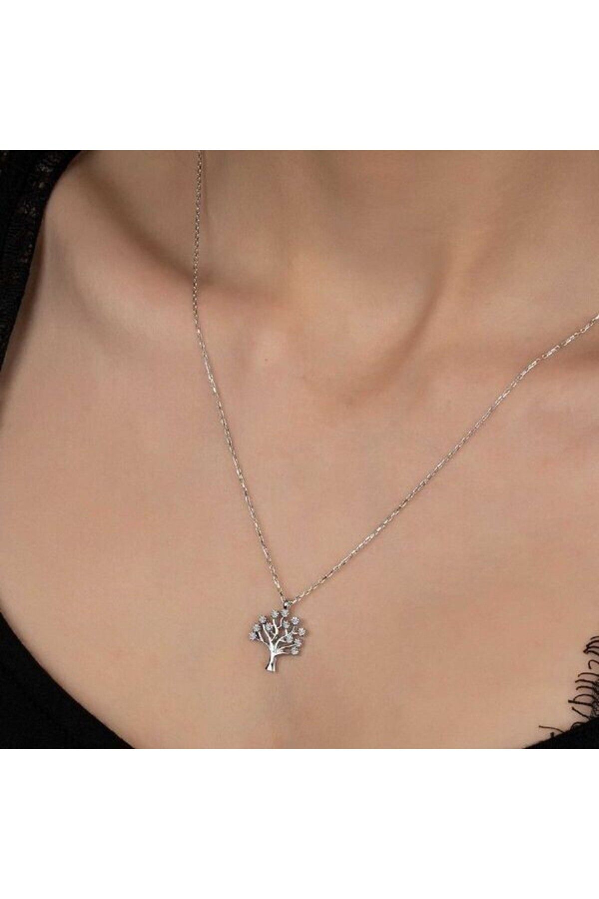shop TaşlıHayat Ağacı 925 Ayar Gümüş Kolye