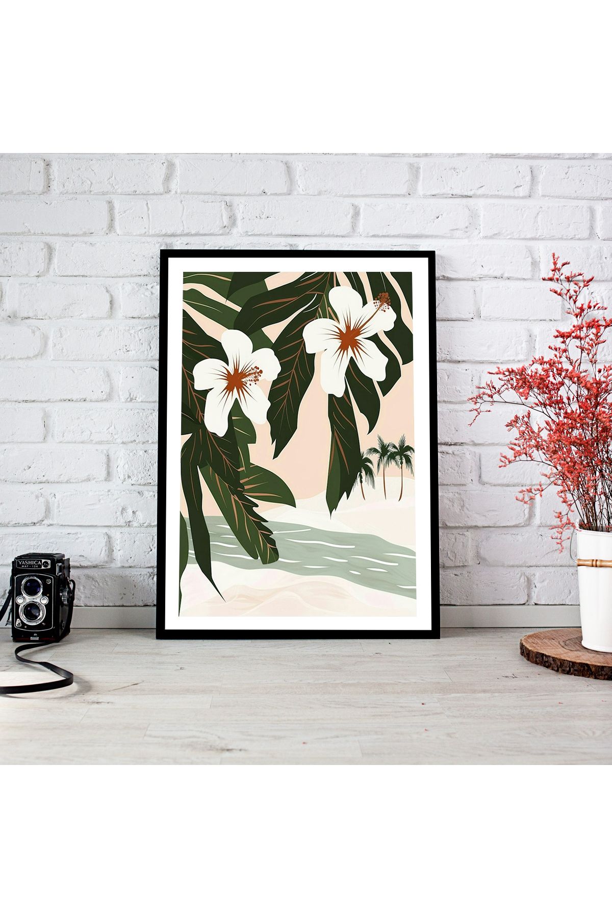 woodsia Çerçeve Görünümlü Çerçevesiz MDF Poster Tablo MDF_TEK1178