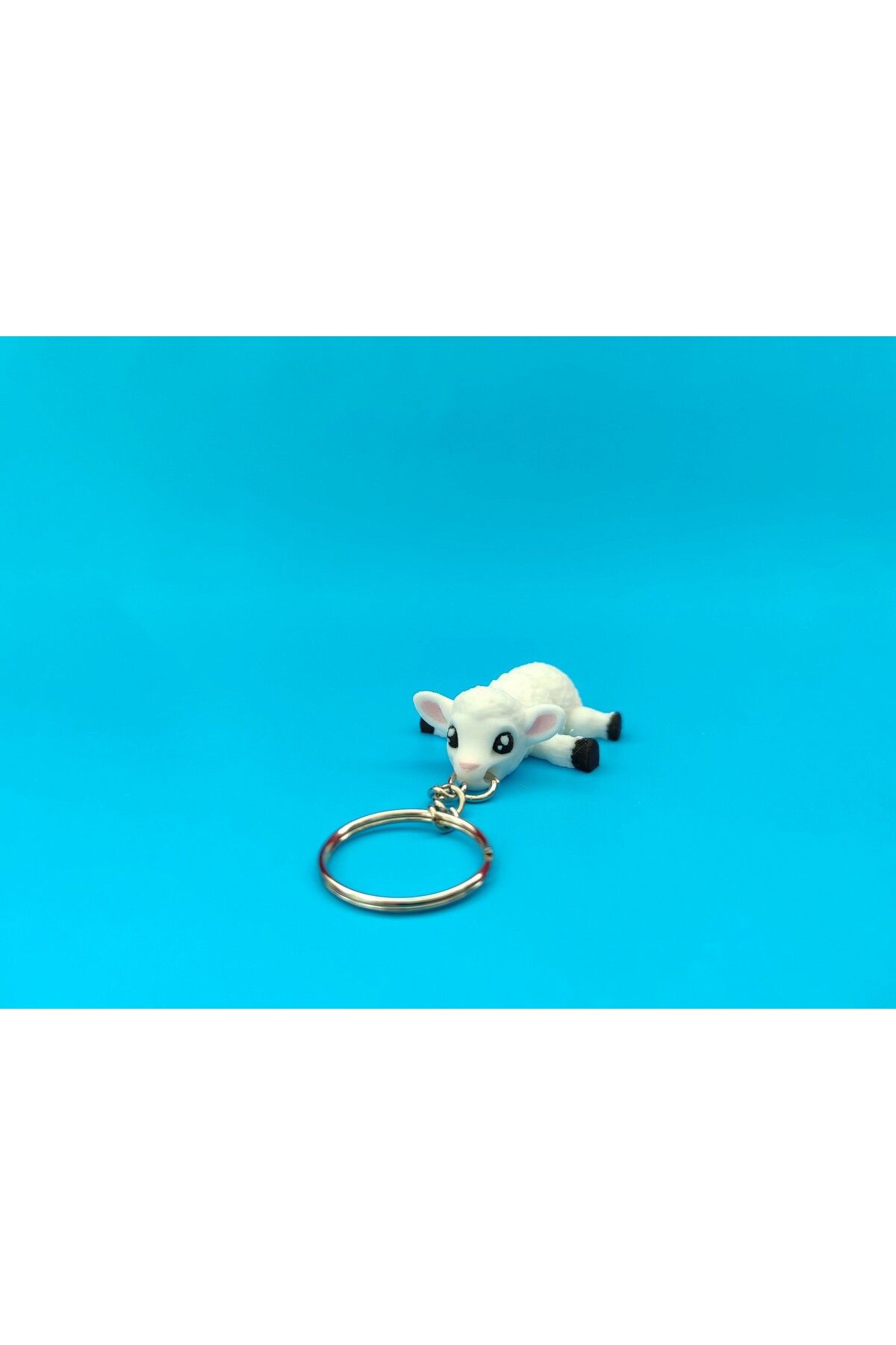 Minikbahcem Sevimli Kuzu Anahtarlık – 3D Baskı Özel Tasarım