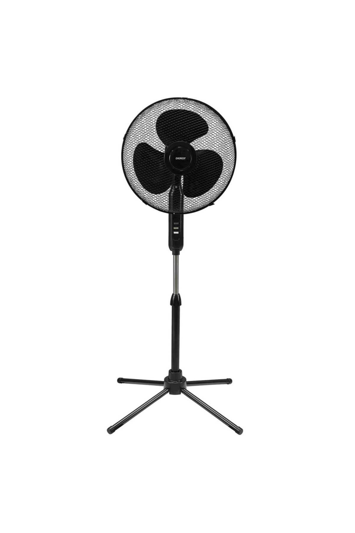 Everest FAN10 EcoWind Siyah 16 Maks 45W 3 Kademe 1100RPM Metal Yıldız Ayak 3 Bıçaklı Vantilatör/ Per