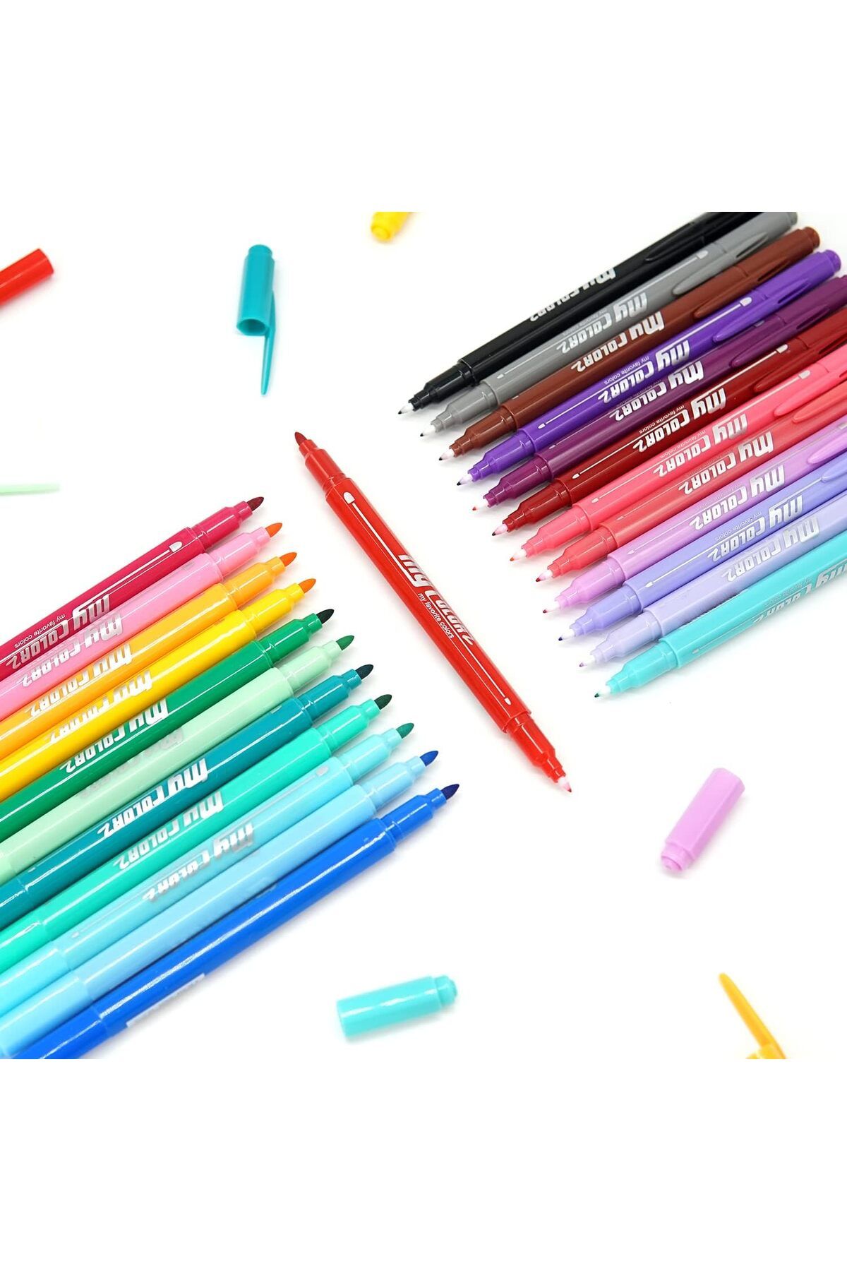 Dong-A-My Color Brush Double Tip Felt Tip Pen 24pcs 5