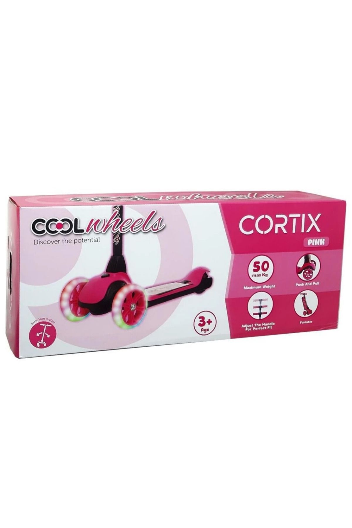 Skygo Cool Wheels Cortix Scooter Pembe