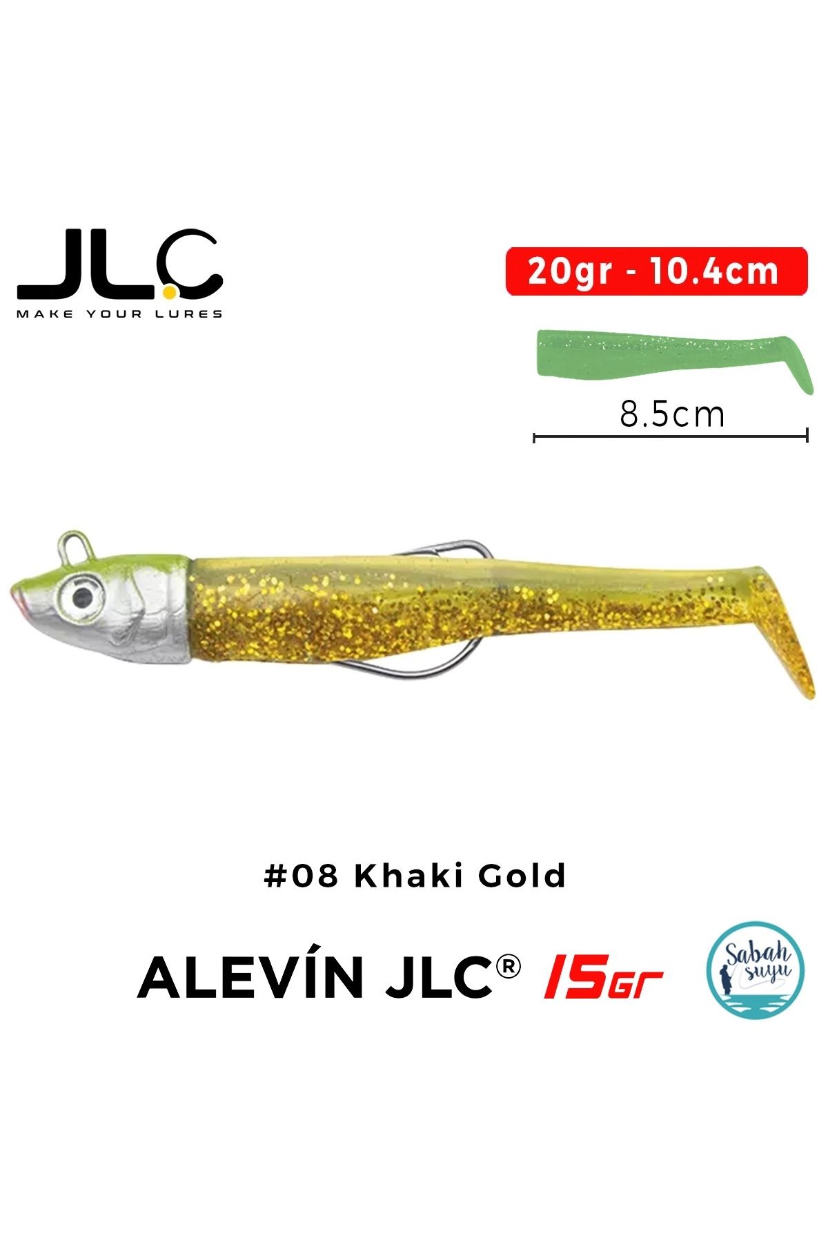 JLC Alevin Set 20gr 10.4cm #08 Khaki Gold Silikon Balık