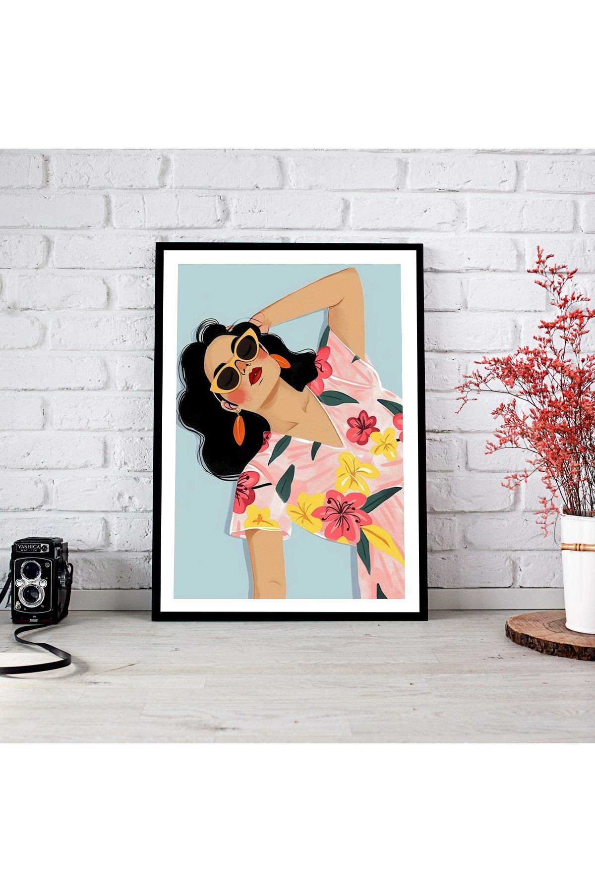 woodsia Çerçeve Görünümlü Çerçevesiz MDF Poster Tablo MDF_TEK1179