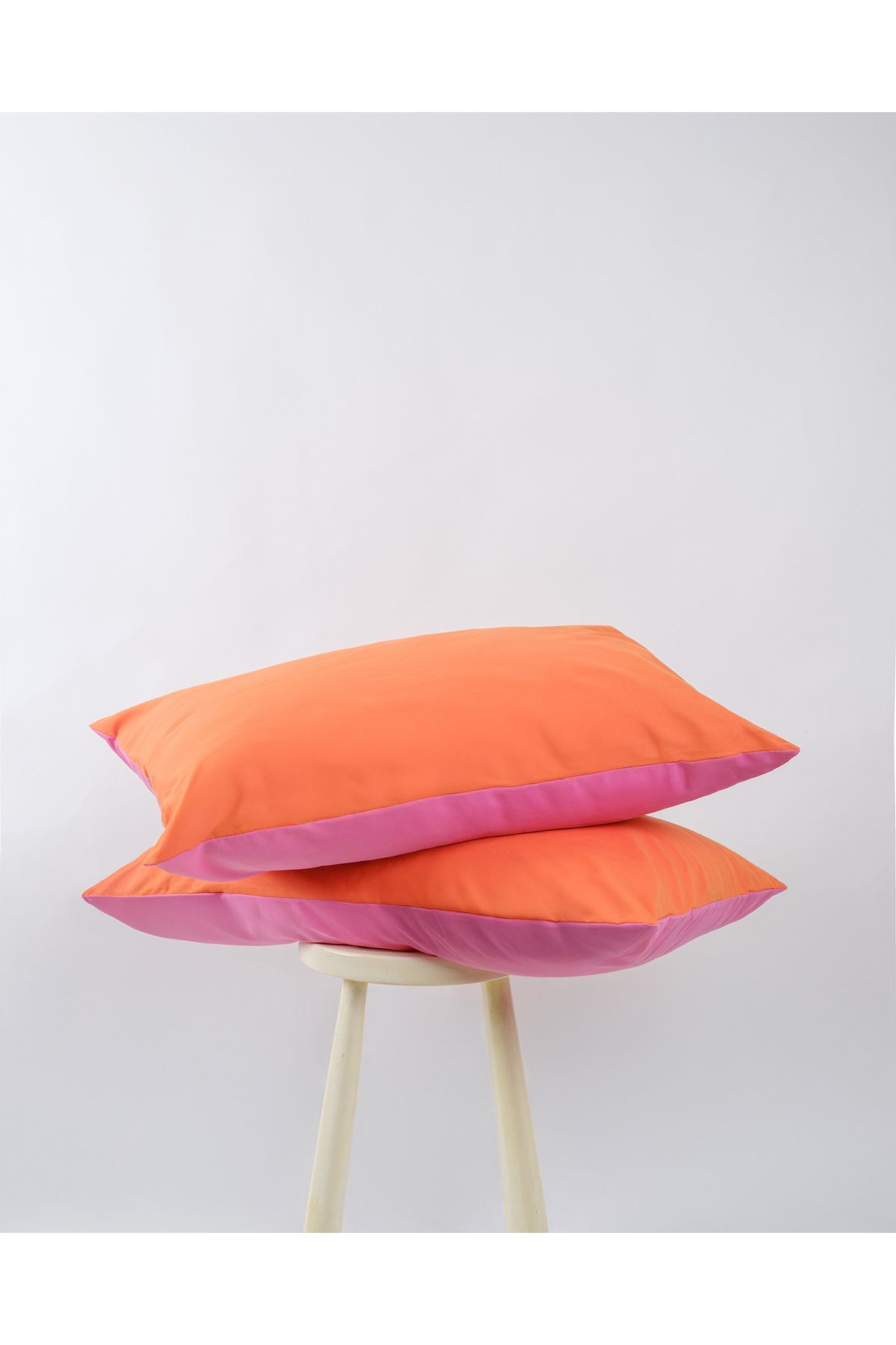 Cozy Home Popping Colors 2'li Yastık Kılıfı Dusk Pembe-Turuncu 50x70