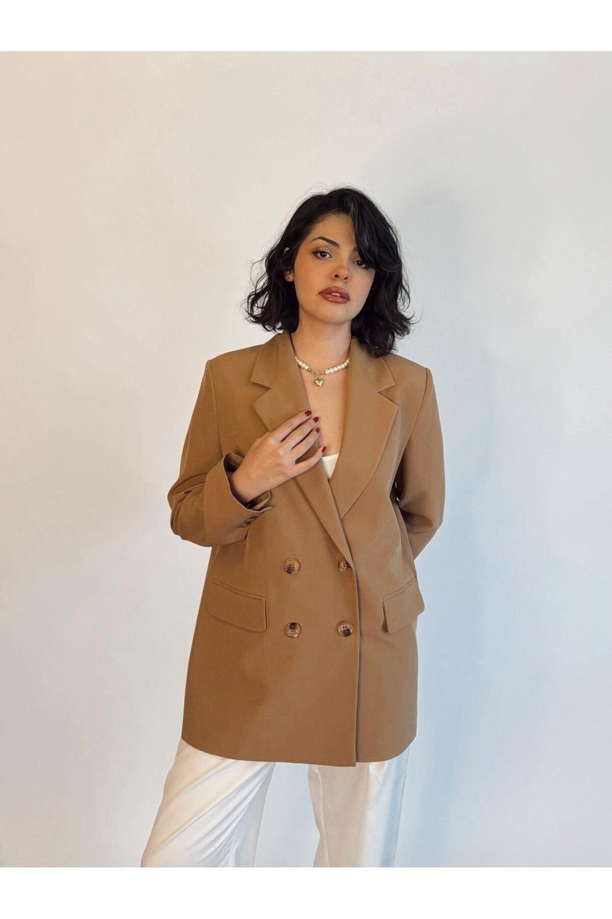 mirandalya CAMEL OVERSIZE CEKET