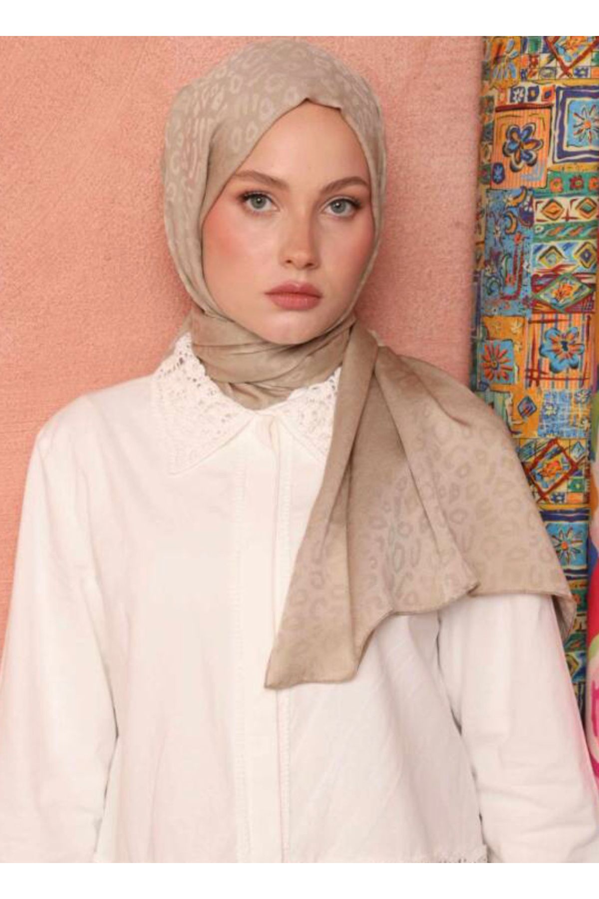 VALOR Scarf leopar desen şal