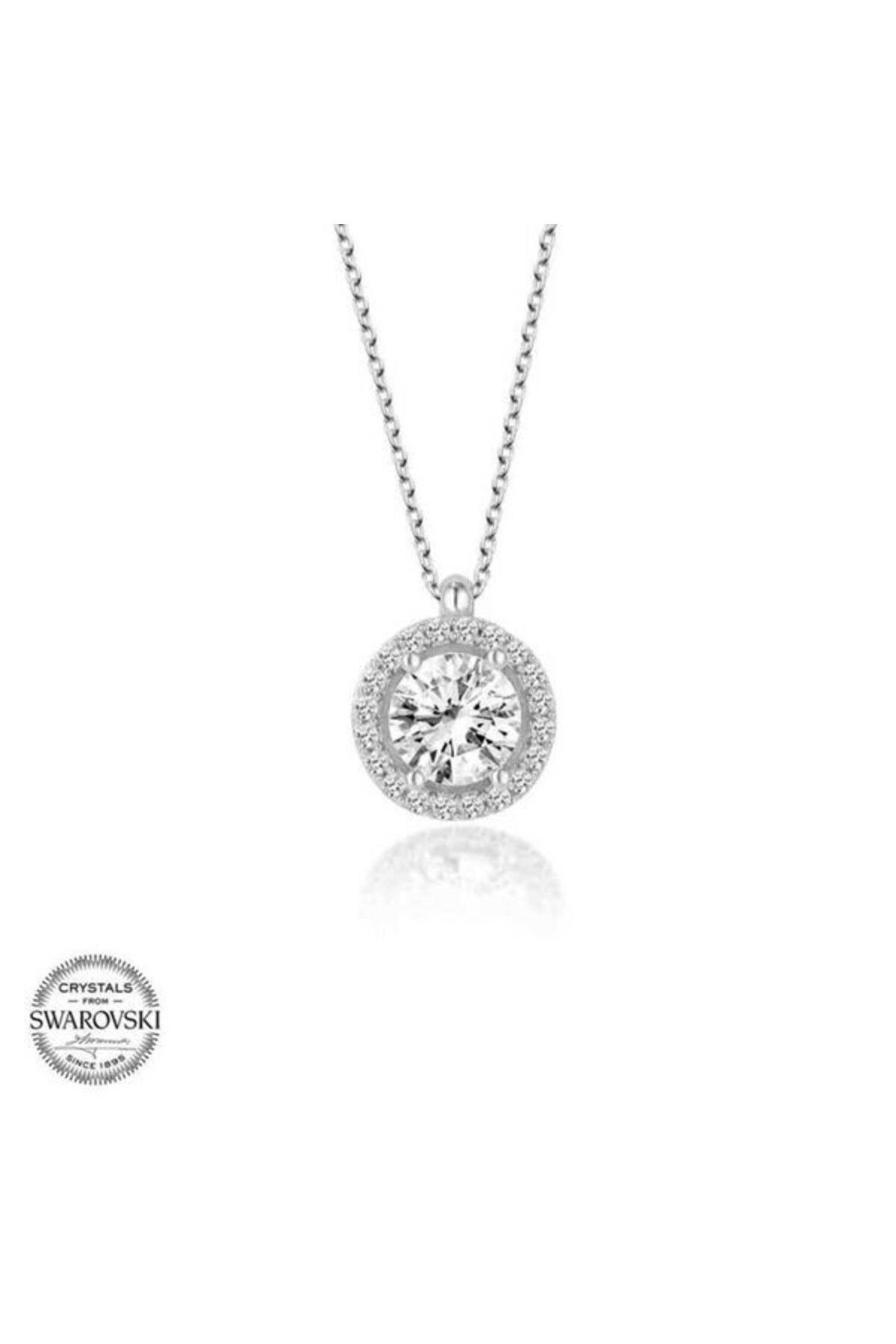 shop Tek Taş Çember 925 Ayar Gümüş Kolye