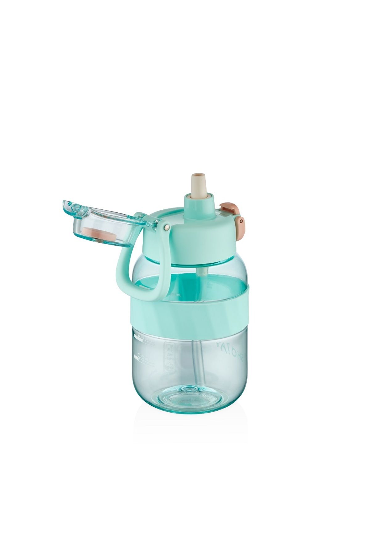 Shotay ST-7512 700ml Turkuaz Pipetli Tritan Matara