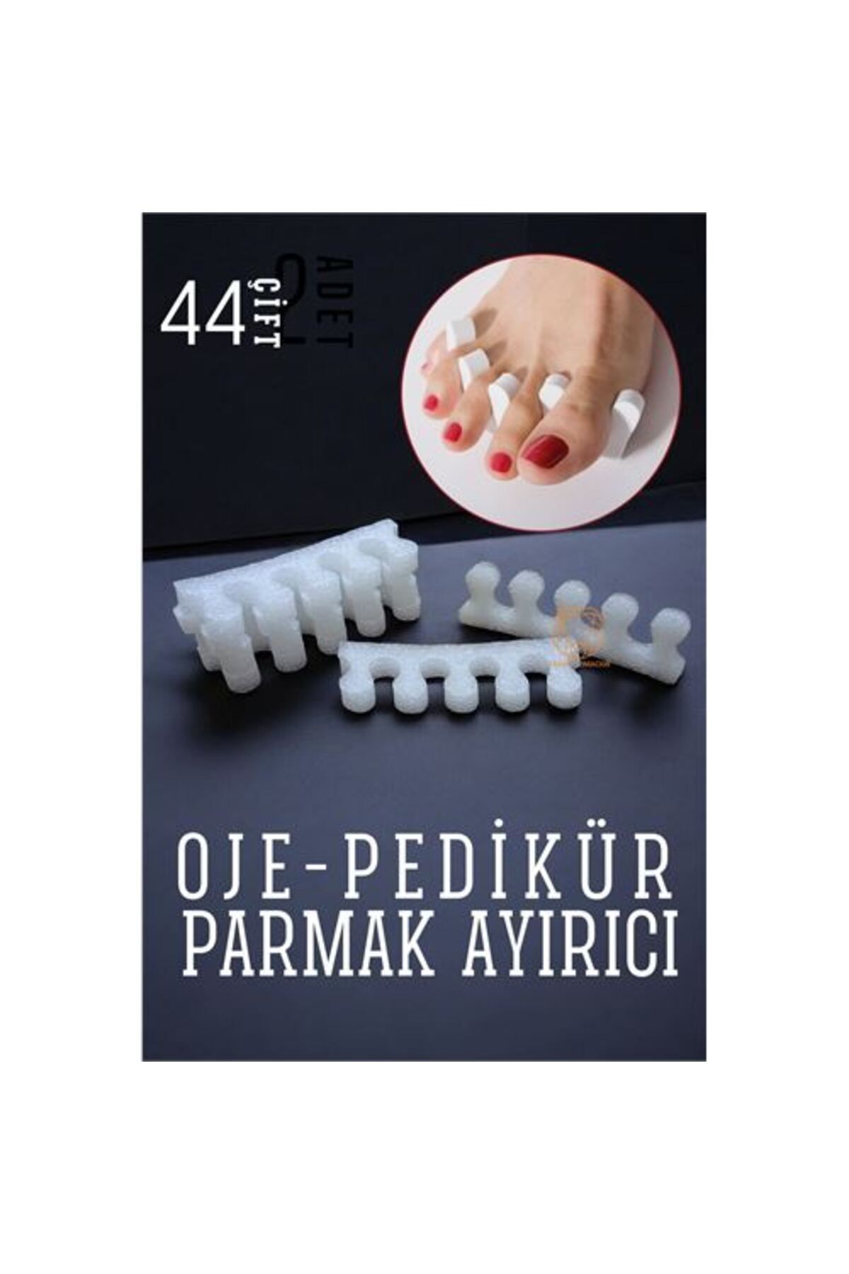 Skygo Oje Parmak Ayırıcı Pedikür Süngeri 44 Çift