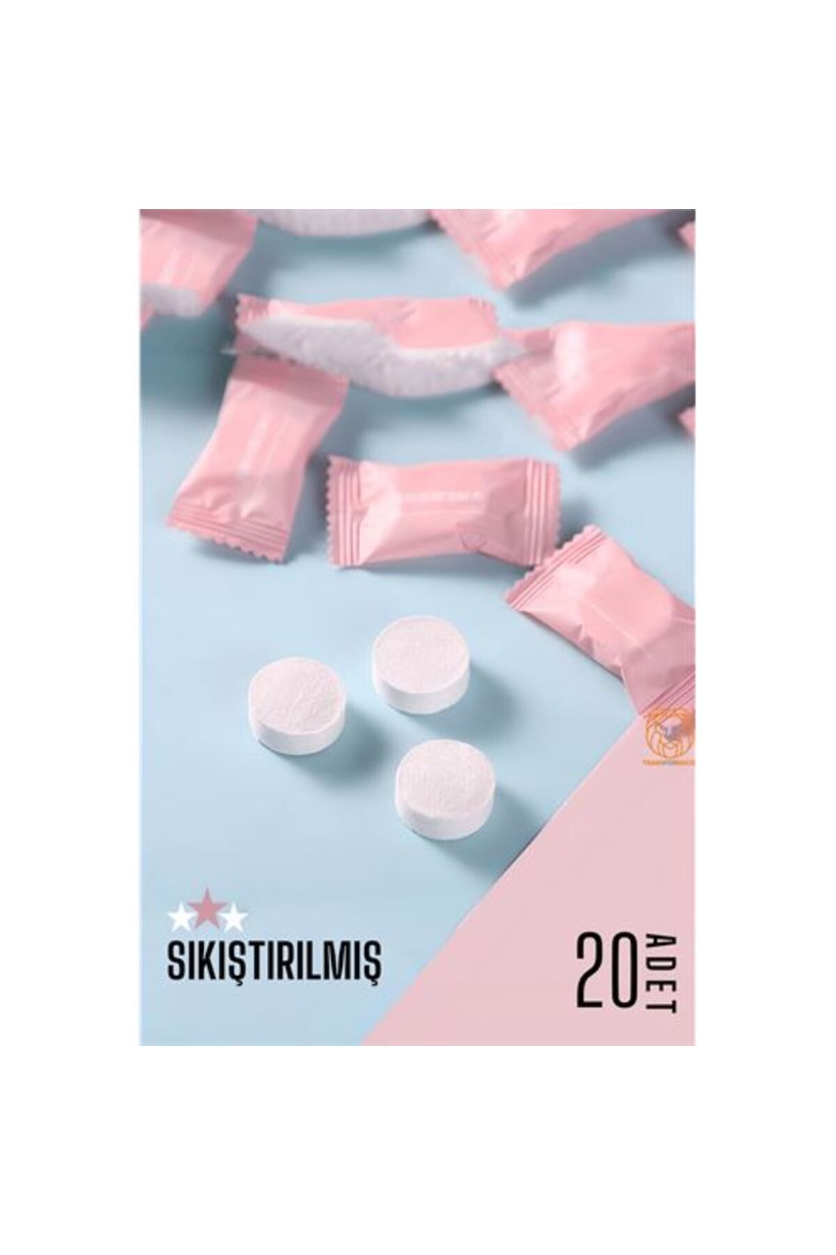 Skygo Sıkıştırılmış Seyahat Çanta Mendili 20x18 cm