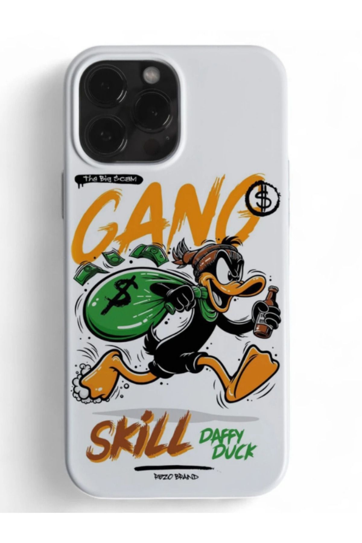 PARİMDROP Daffy Duck Çetesi Beyaz Telefon Kılıfı