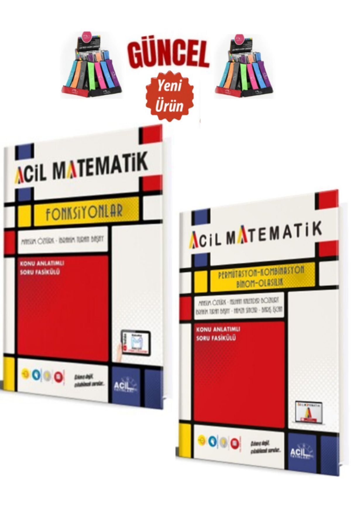 Acil Yayınları Güncel Tyt Matematik Fonksiyon-Permütasyon Konu Anlatımlı Fasikül Seti+Kalemlik