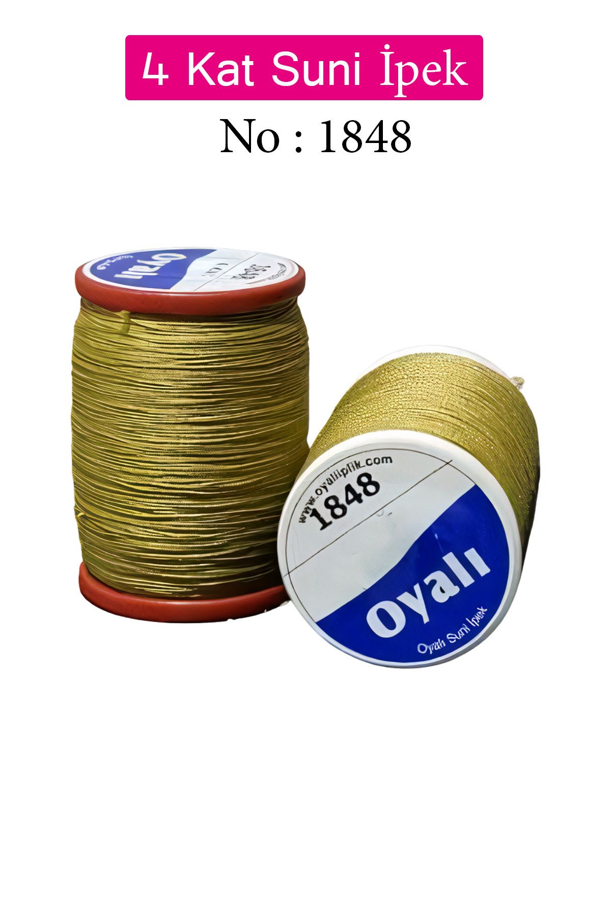 Royaleks Oyalı 4 Kat Suni İpek İplik İğne Oyası Boncuk İpi Tığ Oyası No:1848