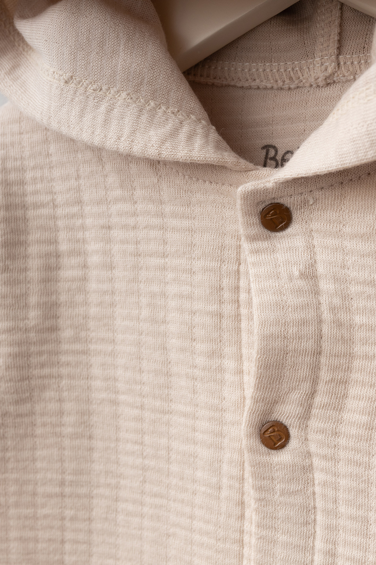 Bebitof Sevimli Köpekcikler Desenli Kapüşonlu Pamuklu Bebek Hırka fotoğrafı 3 (önizleme)