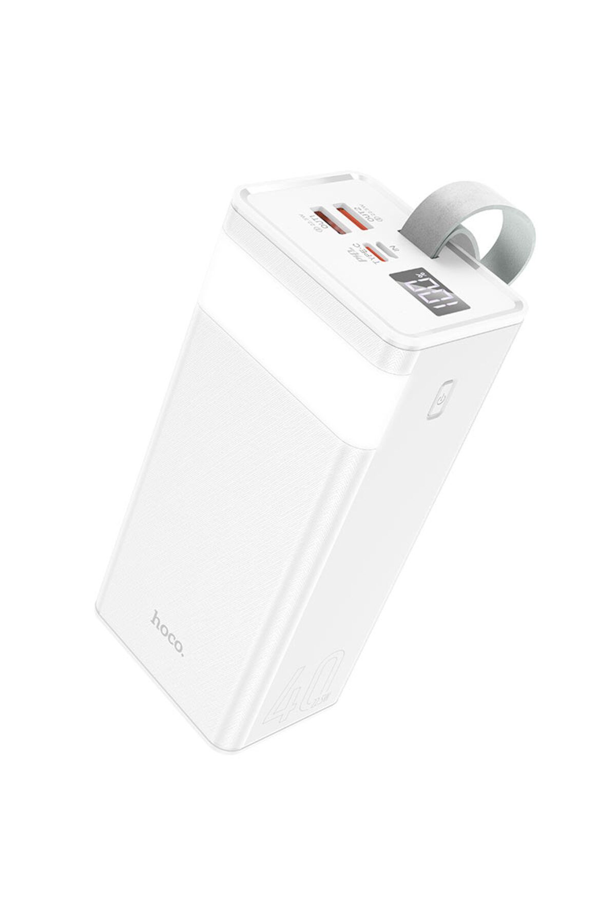 REDz Accessories-Powermaster Hoco J86 Battery, 40,000mAh Capacity, Multiport, USB and Type-C, LED Display, White 1