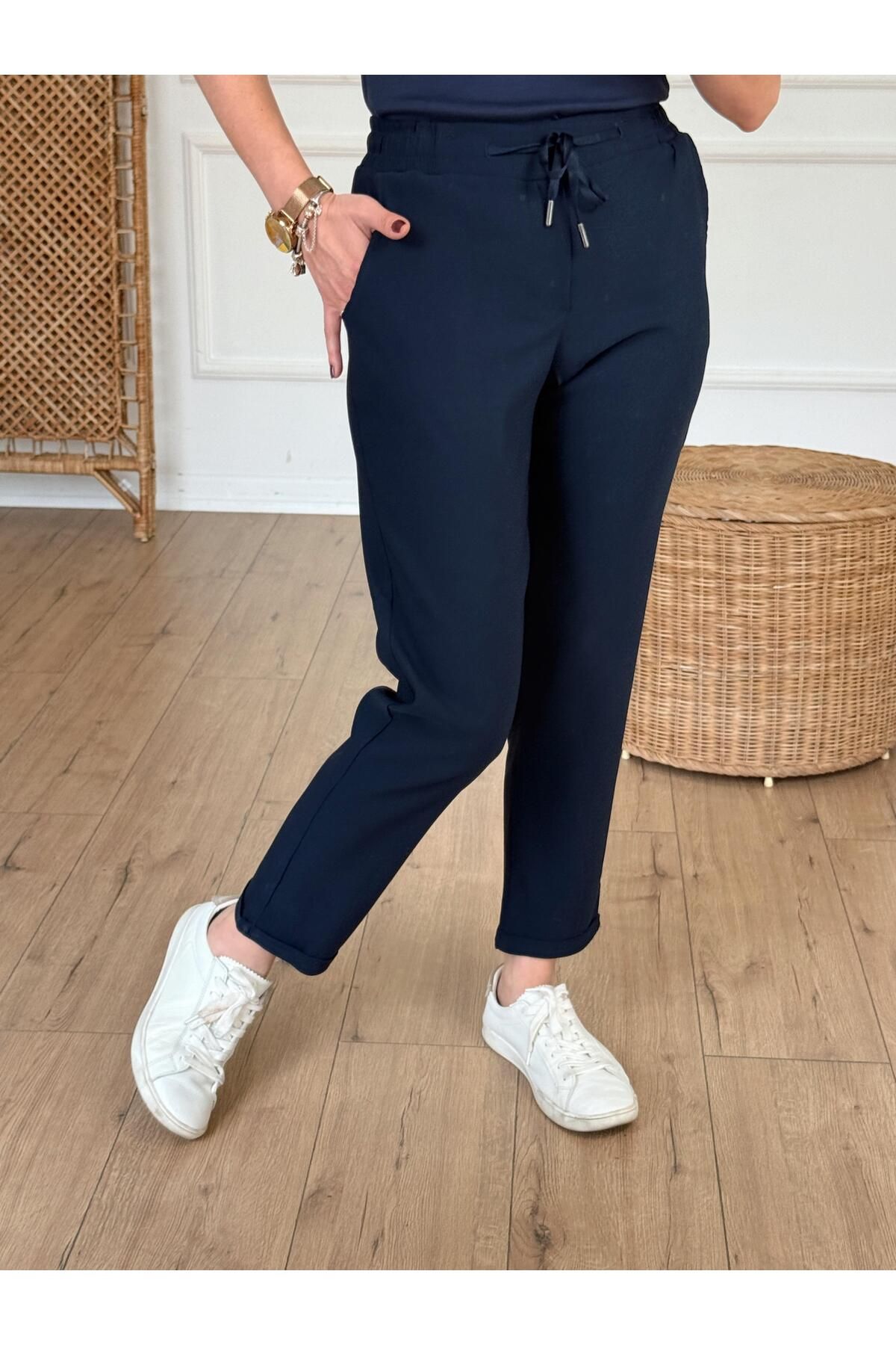 X-Young Duble Paça Likralı Pantolon LACİVERT