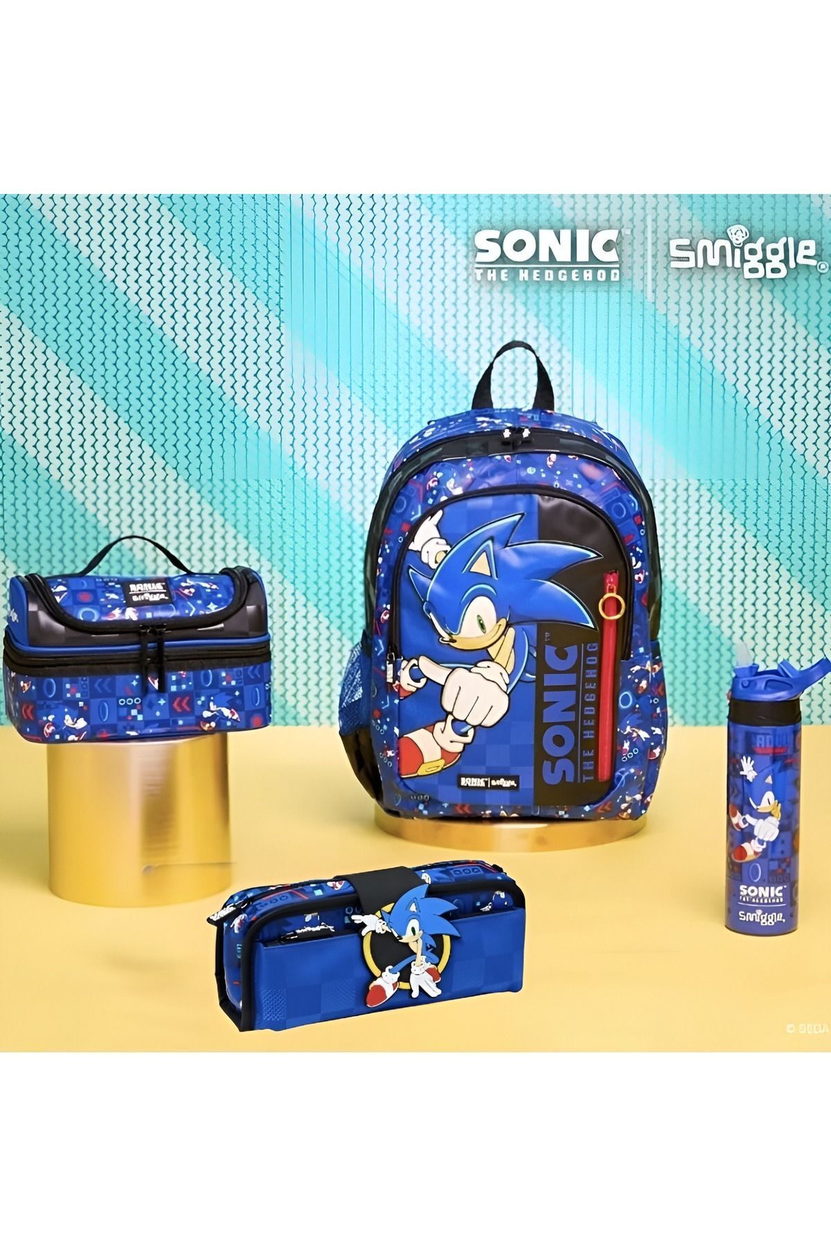 SMIGGLE -Sonic The Hedgehog 4’lü Okul Çanta Seti