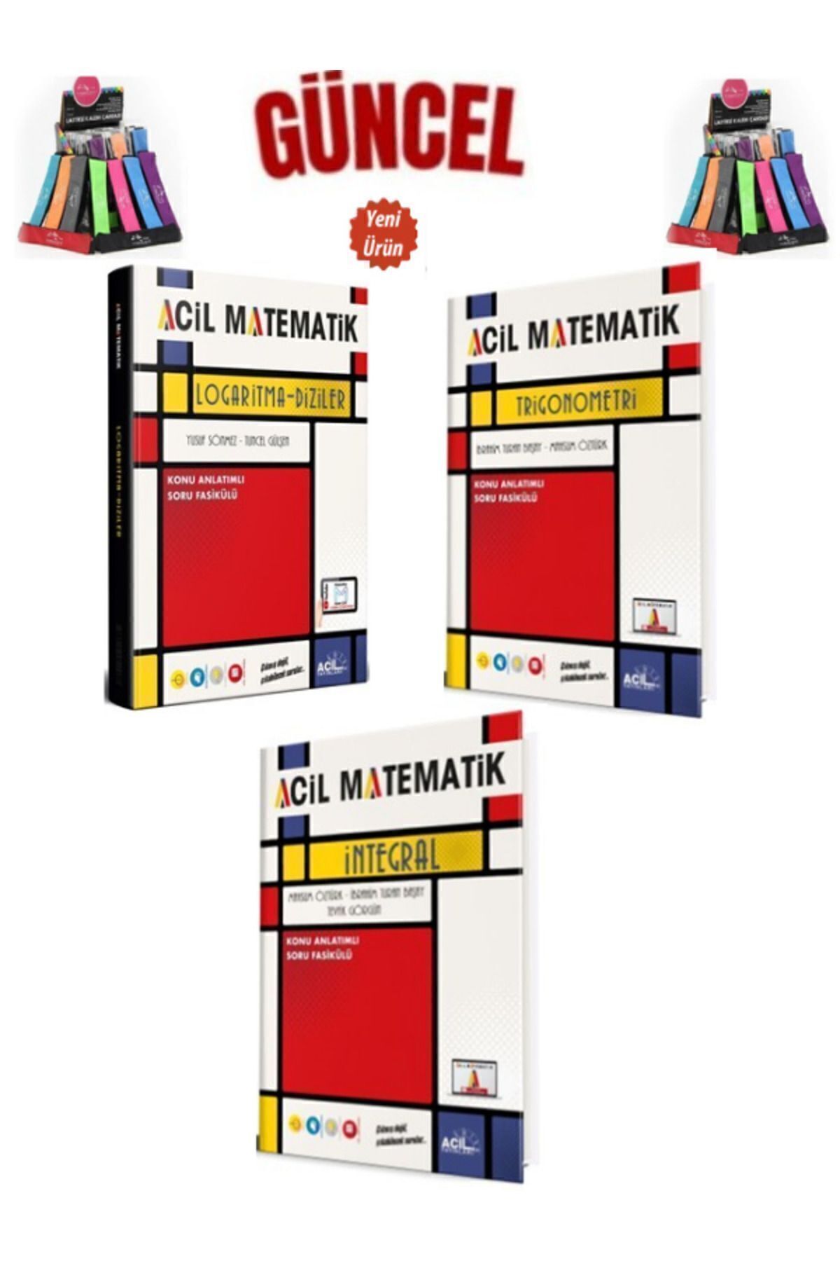 Acil Yayınları Güncel Ayt Matematik Logaritma-Trigonometri-İntegral Video Konu Anlatımlı Fasikül+Kalemlik