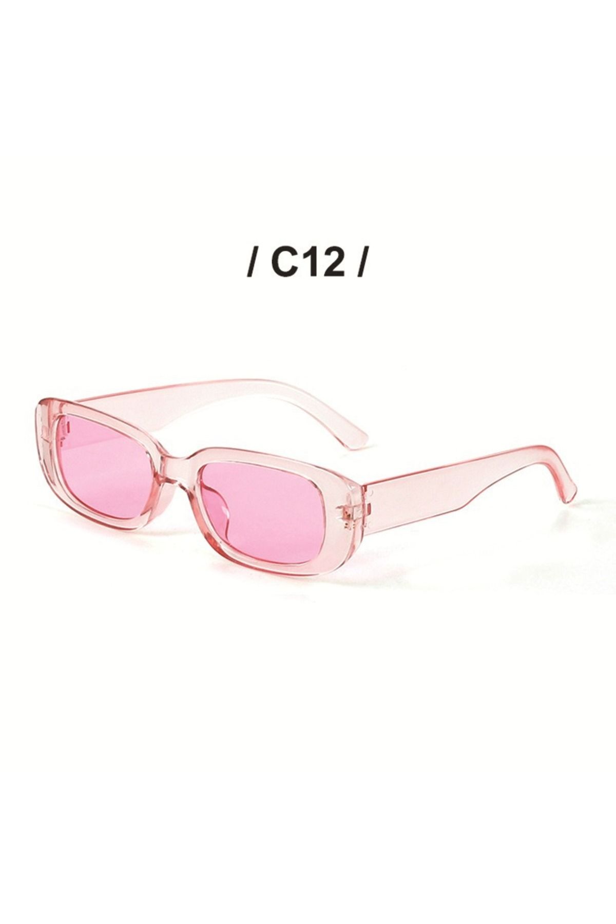 Hilosh Günlük Retro Kare Çerçeve Moda Unisex Güneş Gözlüğü