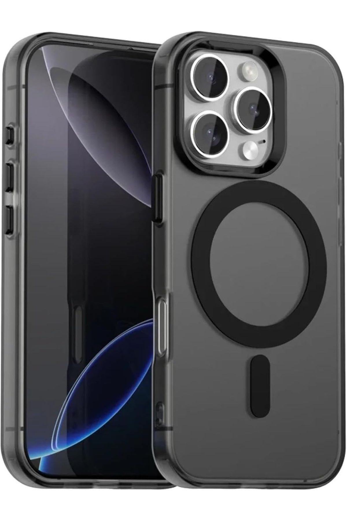 m.tk moveteck iPhone 16 Pro Kılıf Kamera Çıkıntılı Mat Magsafe Şarj Özellikli Kenarları Renkli Premium Sert Kapak