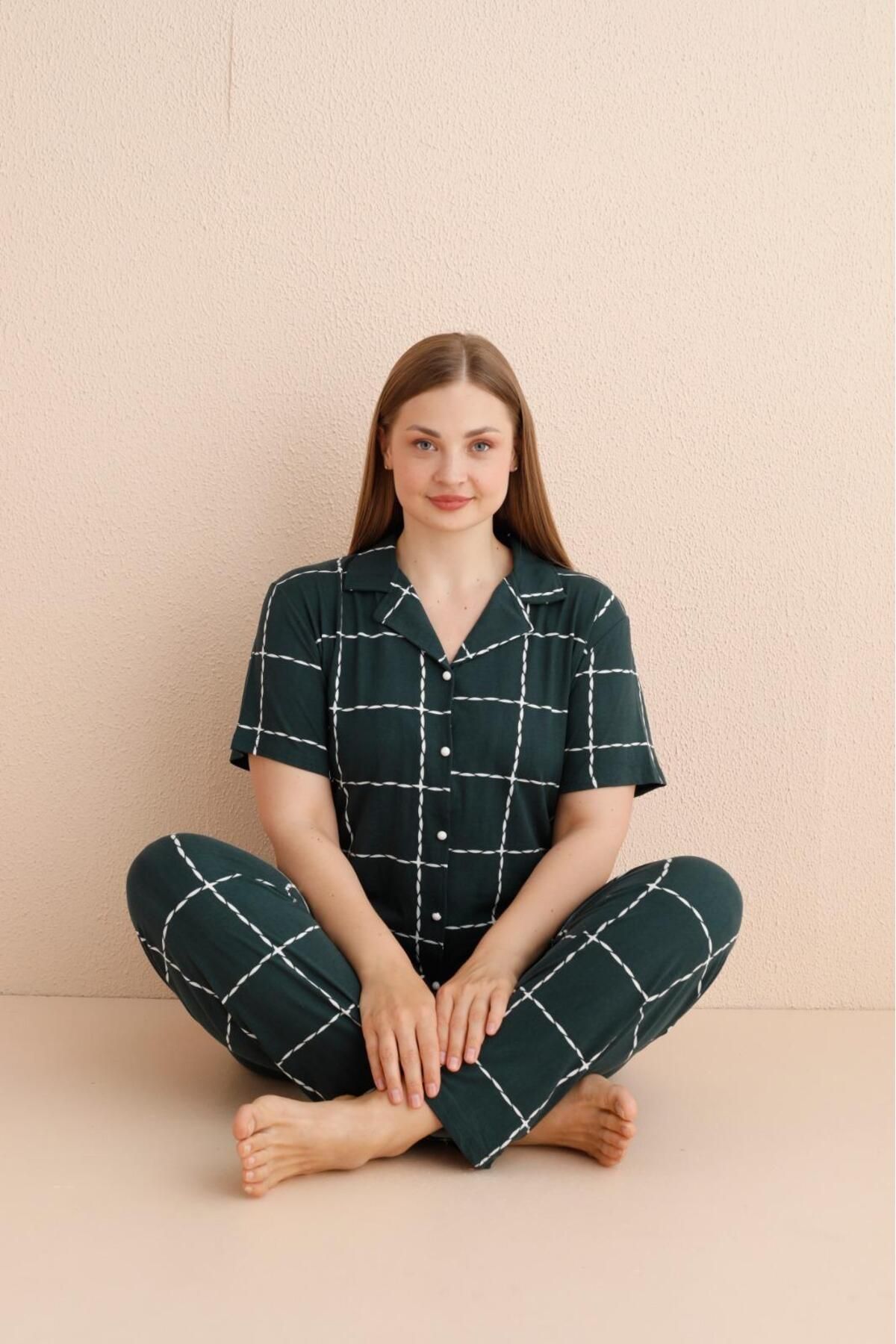 Mihra Stil Mihra 50501-82 Kadın Büyük Beden Pijama Takımı