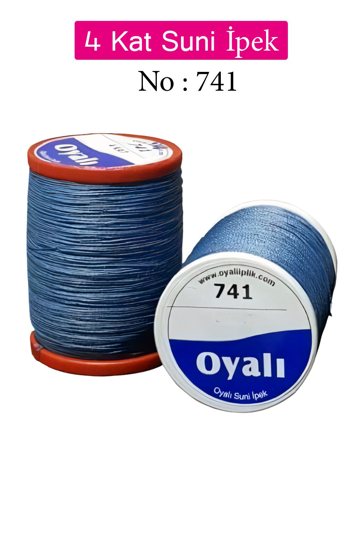 Royaleks Oyalı 4 Kat Suni İpek İplik İğne Oyası Boncuk İpi Tığ Oyası No:741