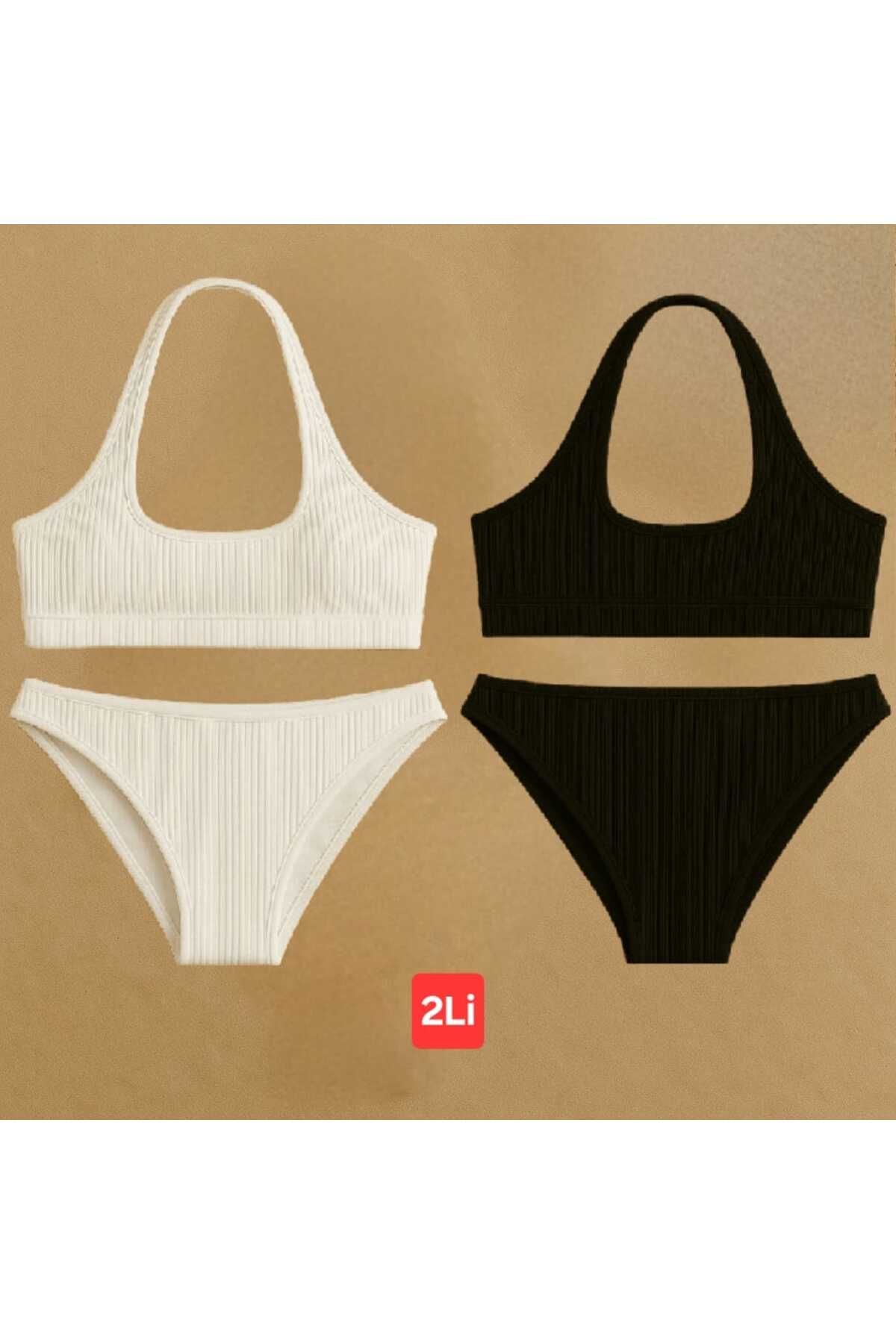 Stail Moda 2li Kadın Bordo+Siyah TAKIM Kaşkorse KUMAŞ Seamless Tanga Sütyen Takım2025
