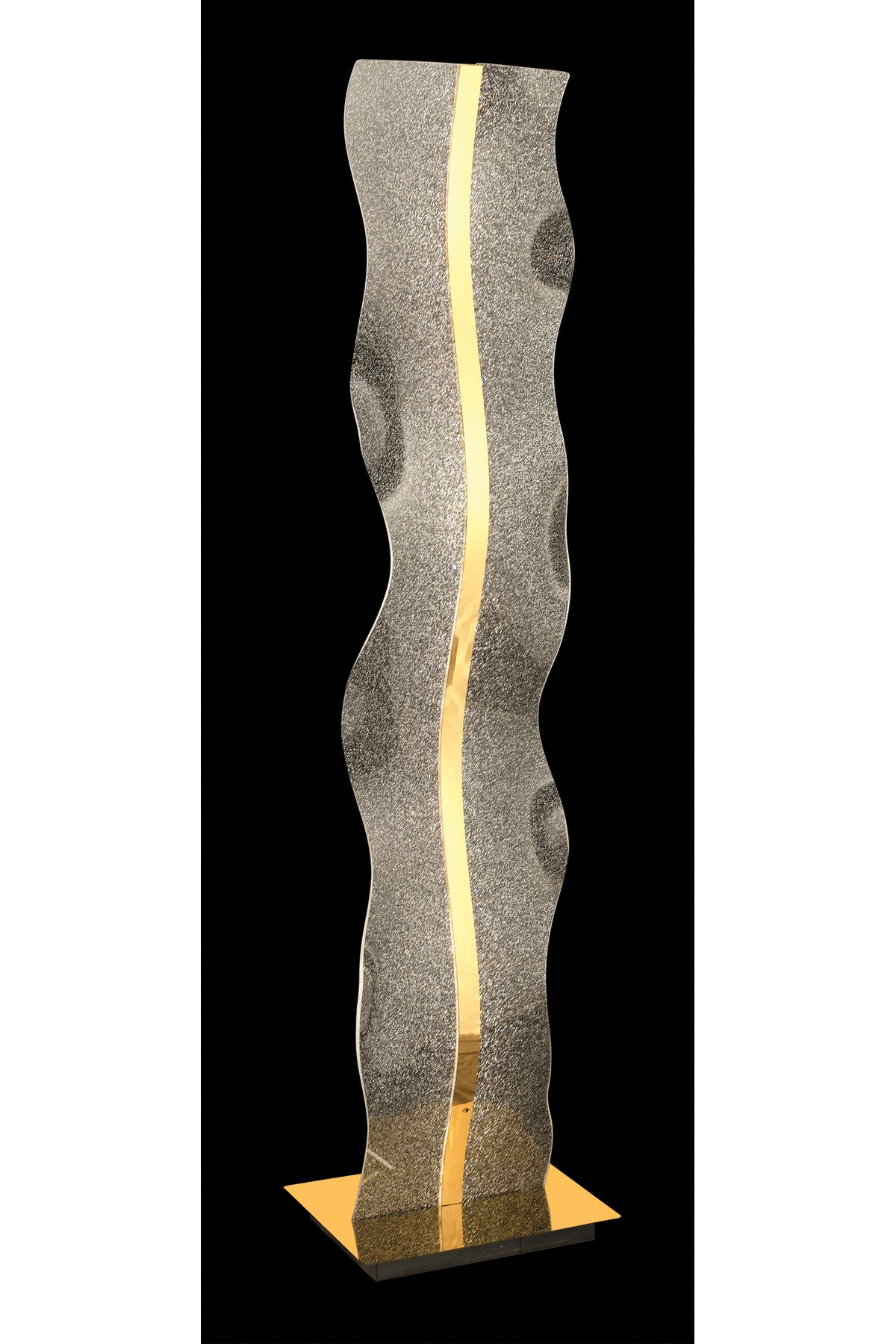 burenze Luxury Premium Gold Sarı Led Lambader Estetik Duruş Şık Görsellik Katar 166cm