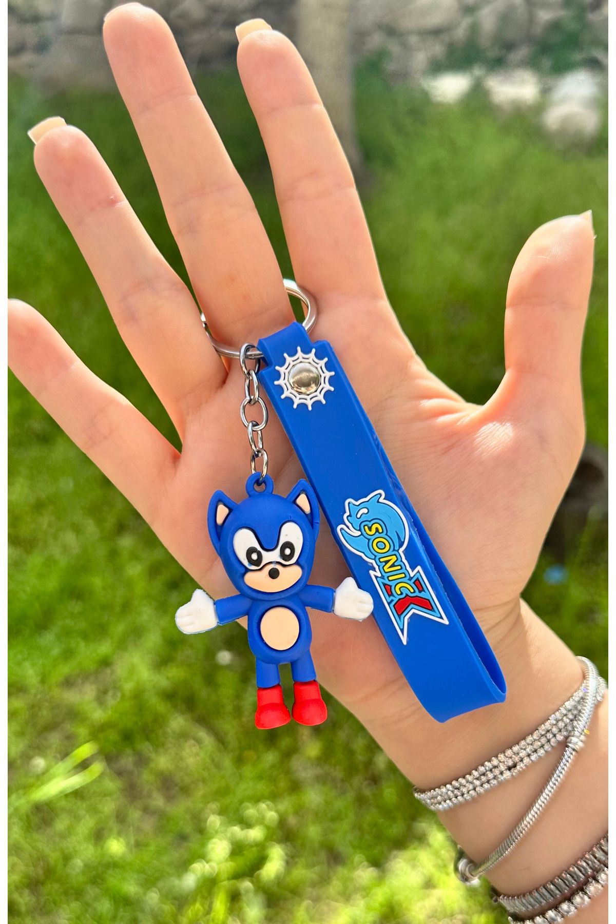 AYZENA 3D Yumuşak Silikon Sonic Ve Arkadaşları Tekli Anahtarlık