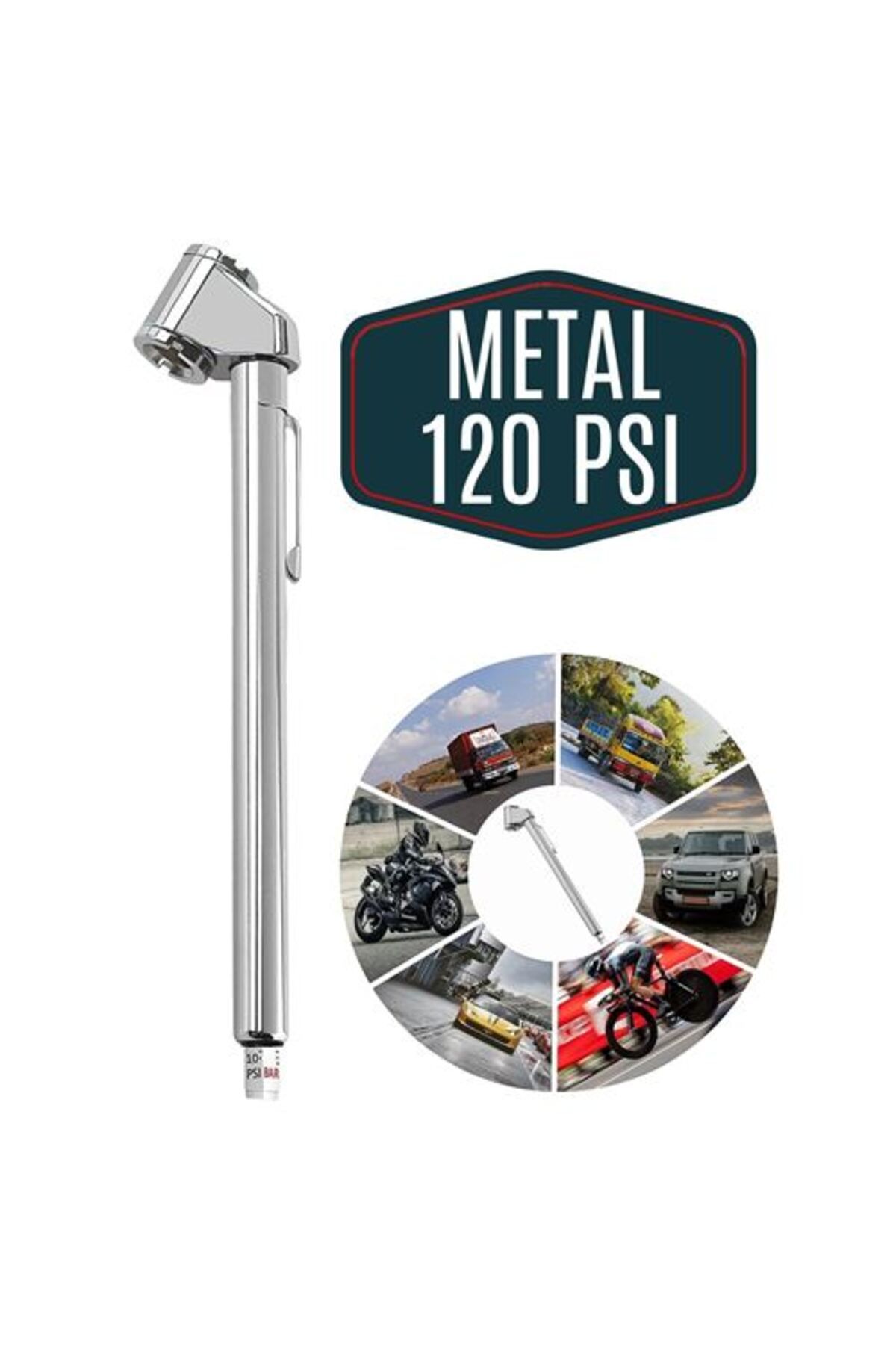 Skygo Metal Kasalı 120 Psi Lastik Hava Ölçme Saati