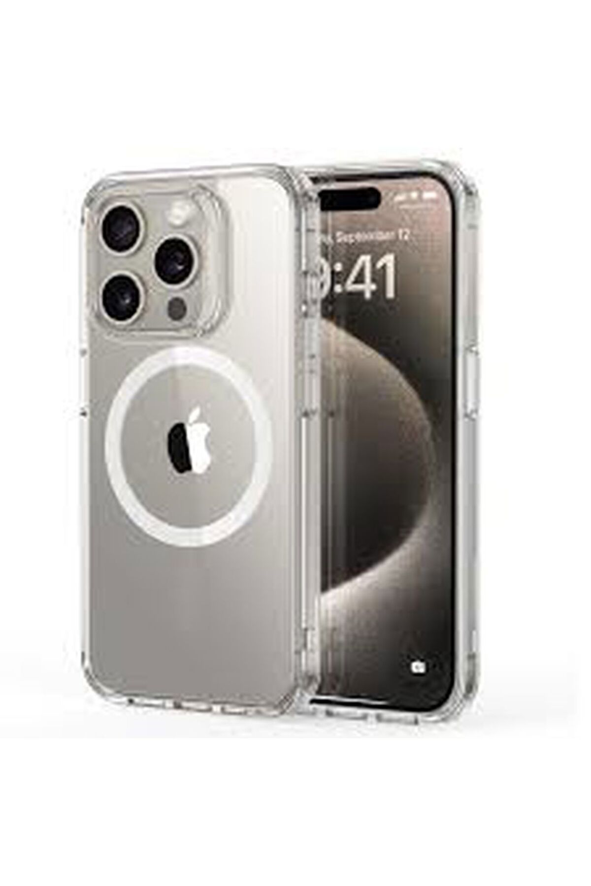 Story iPhone 15 Pro Max Uyumlu Kılıf Magsafe Wireless Şarj Özellikli Tam Koruma Renkli Sert Kapak