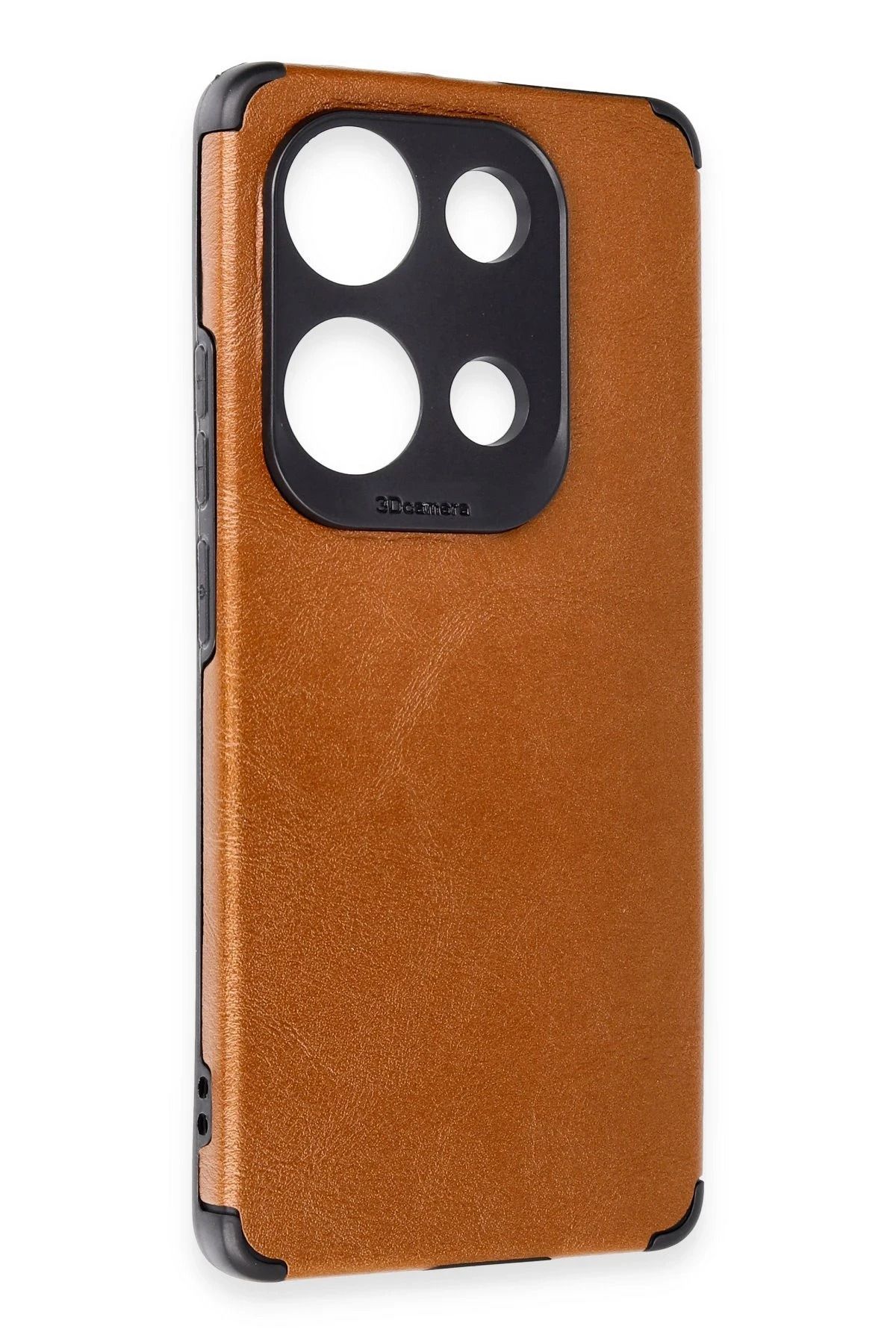 NewFace Xiaomi Redmi Note 13 4G Kılıf Loop Deri Silikon - Kahverengi ZRNET