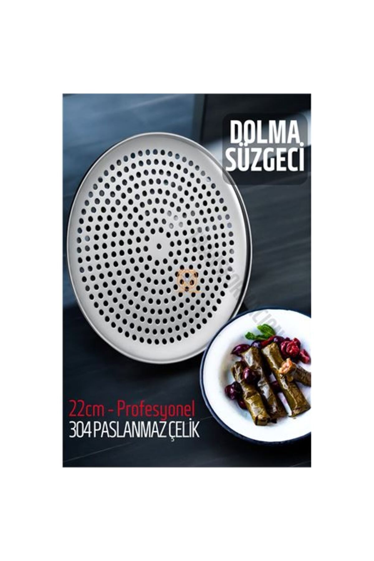 Skygo Sarma Dolma Süzgeci 22 cm 304 Paslanmaz Çelik