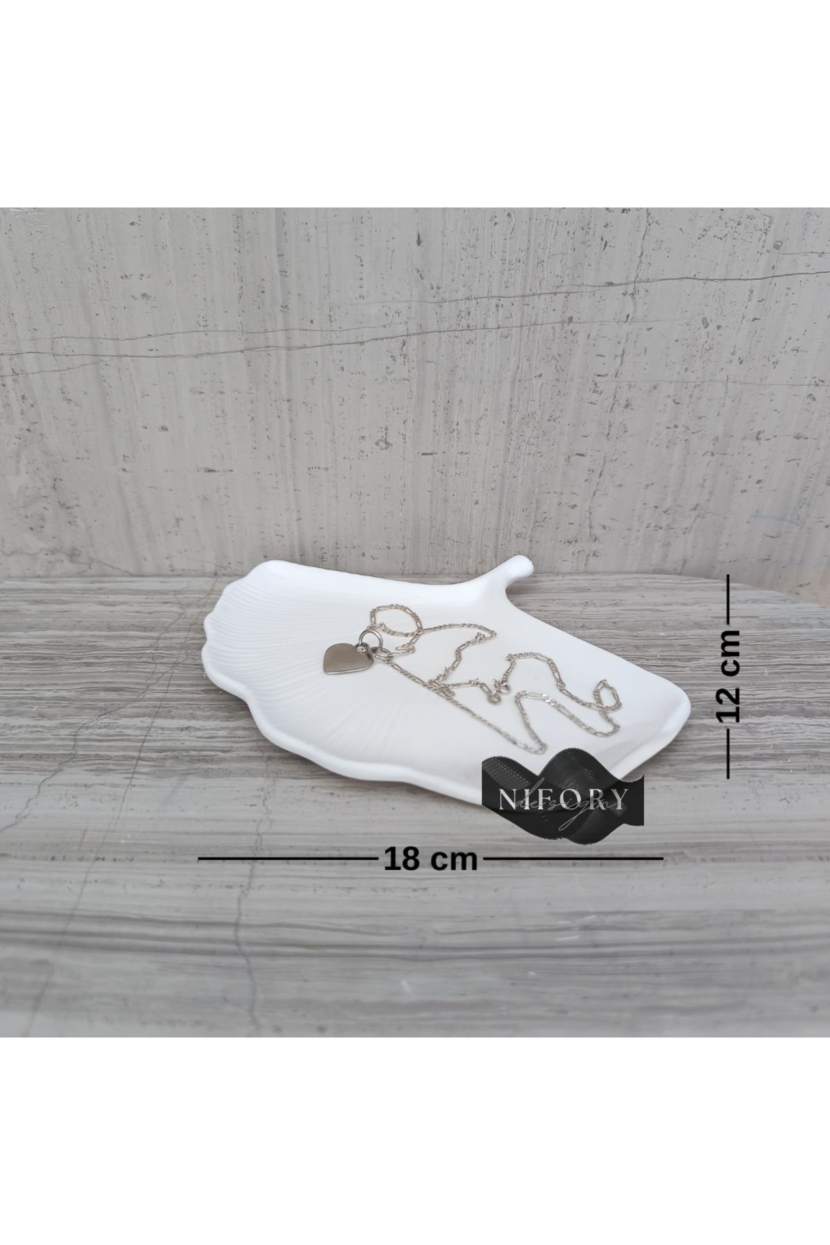 Nifory 520-N0253 Dekoratif Beton Sunum Aksesuar Set Beton Biblo Organizer Takımı Çok Amaçlı Dekoratif Set