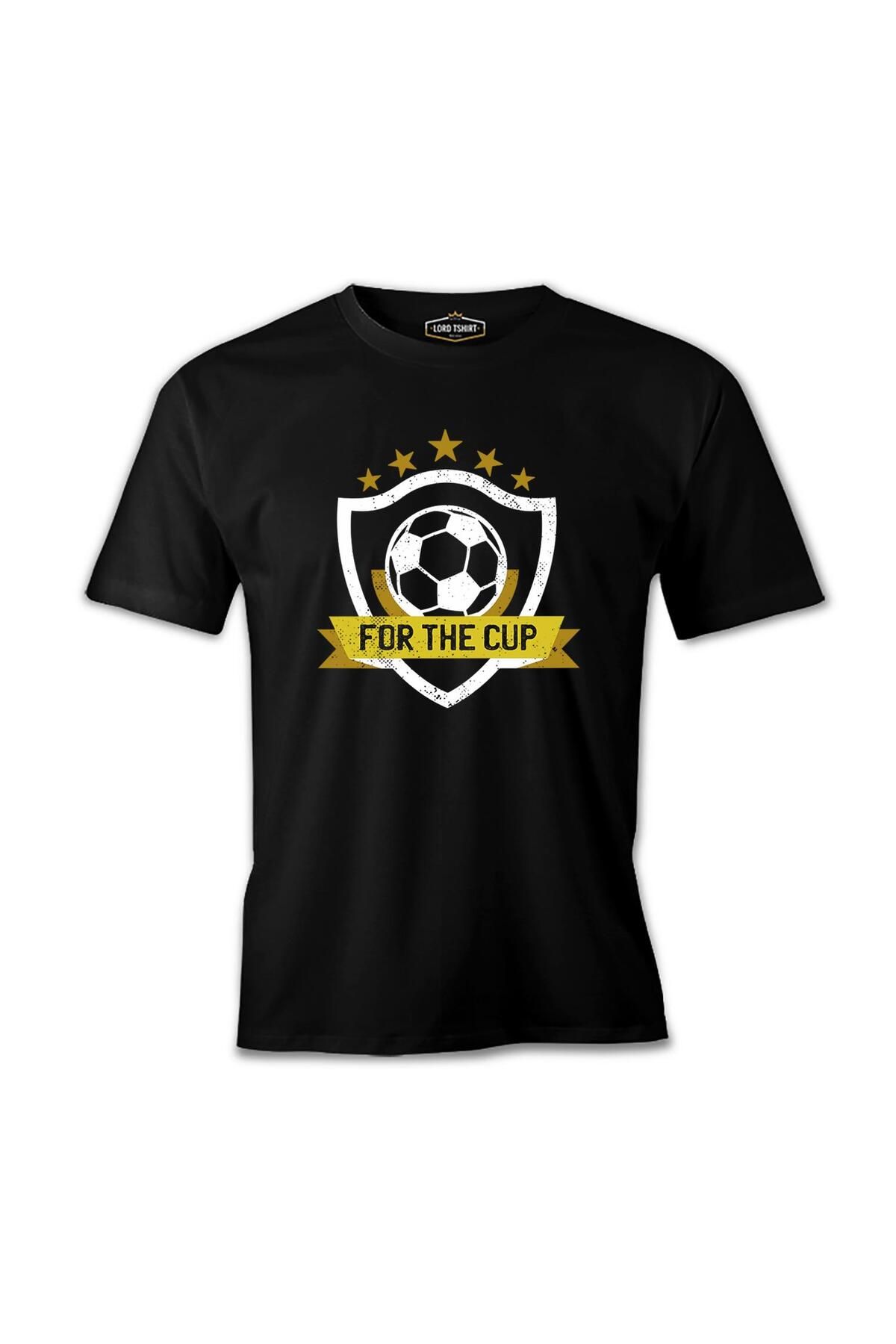 Lord T-Shirt Soccer Logo for the Cup Siyah Erkek Tshirt