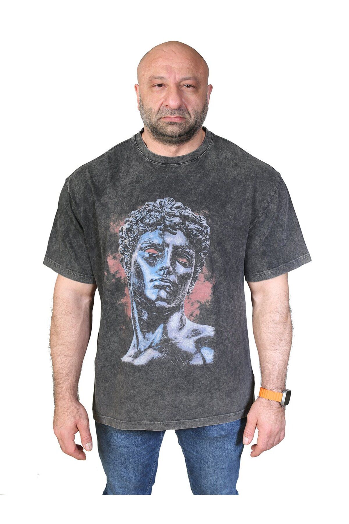 Muu Legacy STATUE Oversize T-Shirt %100 Pamuk Dijital Baskılı