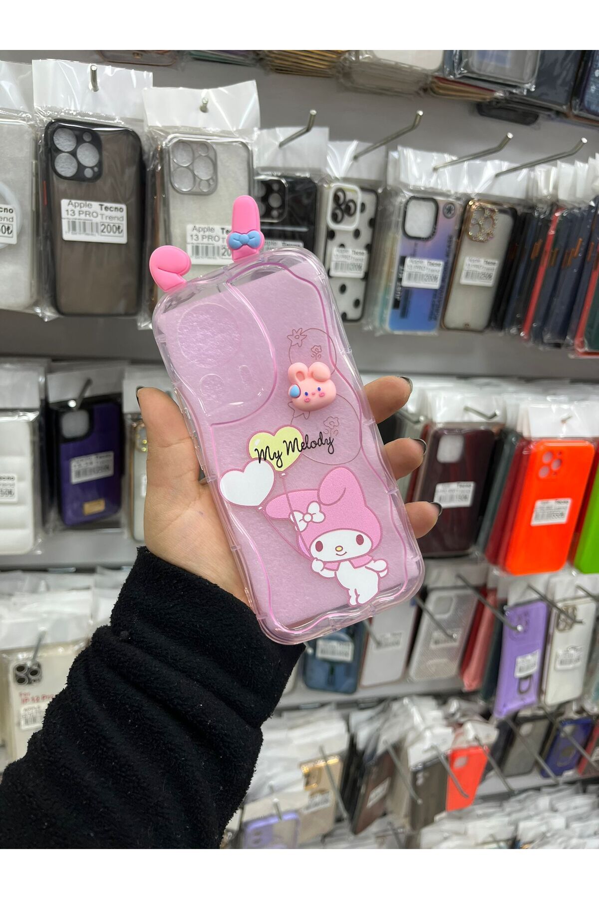TECNOTREND Xiaomi Mİ 13 Lite 3D Desenli Kromi Silikon Kılıf