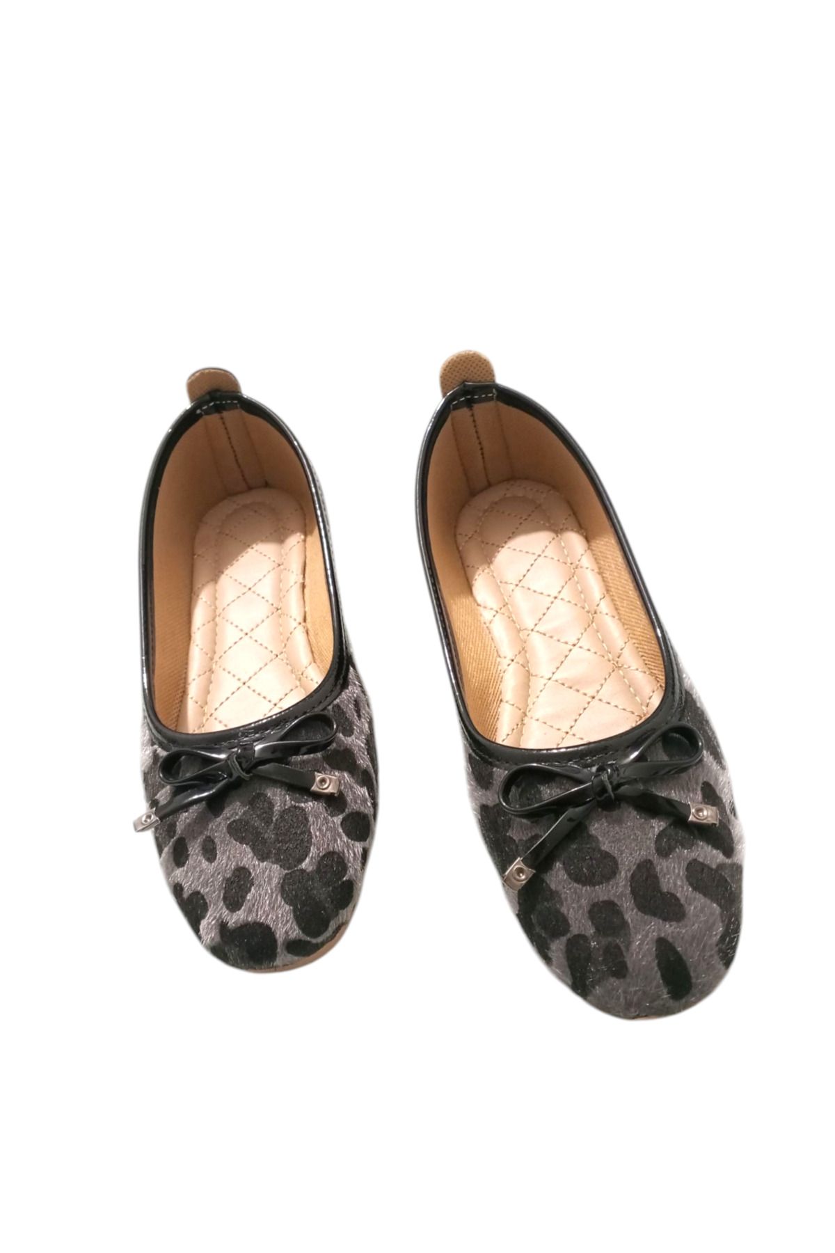 Butik LEOPAR DESENLİ FİYONKLU KADIN BABET GÜNLÜK AYAKKABI