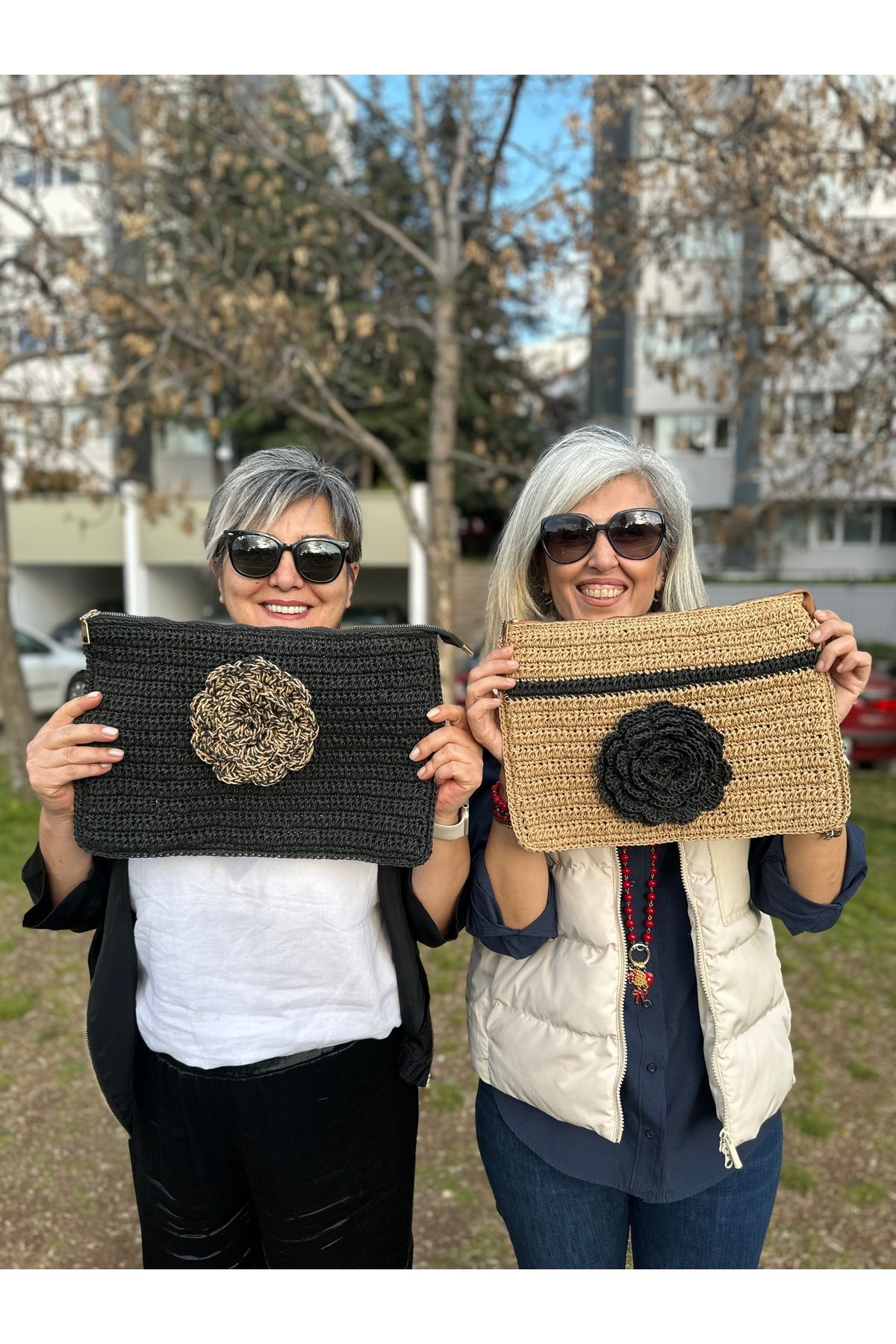 halodesignart Hasır portföy &clutch çanta
